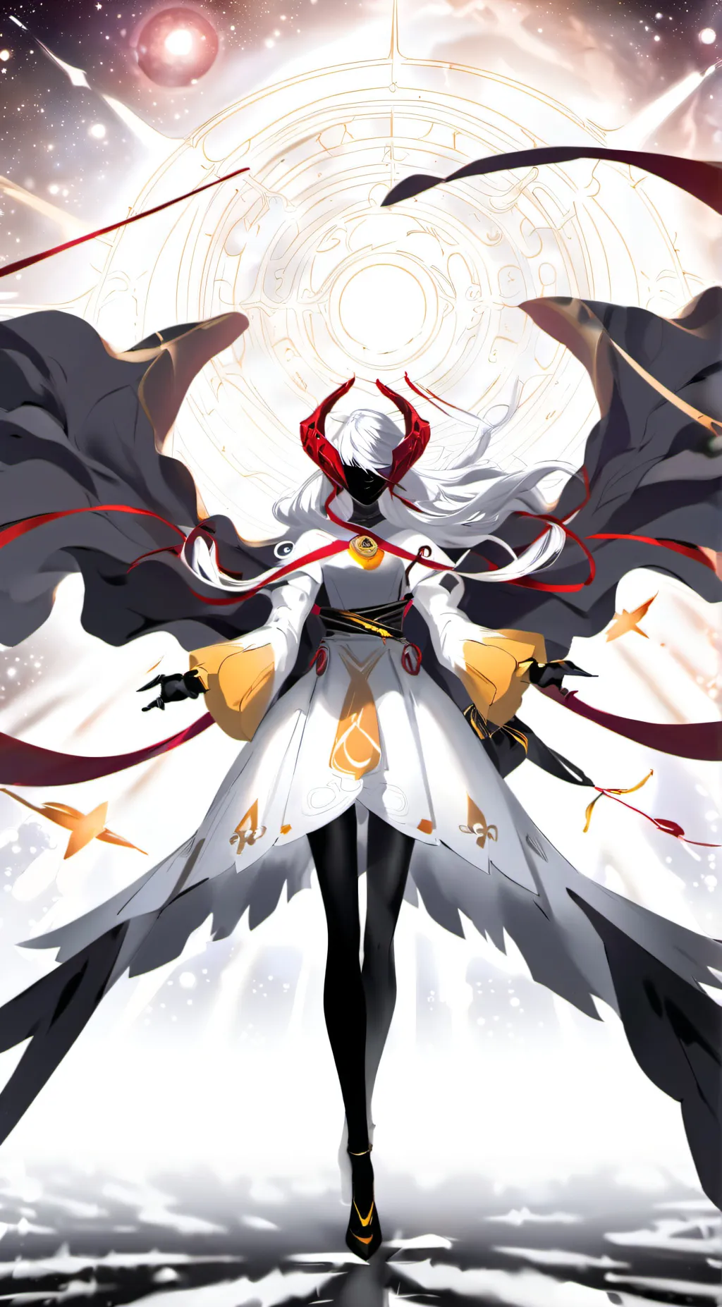 ai character: voidy background