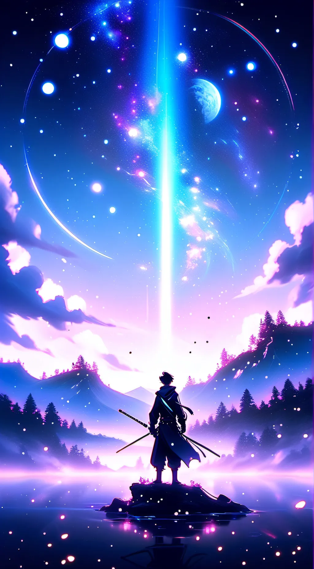 ai character: Mac and Kim  background