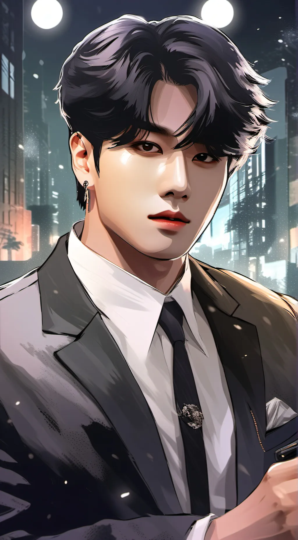 ai character: Jungkook Mafia  background