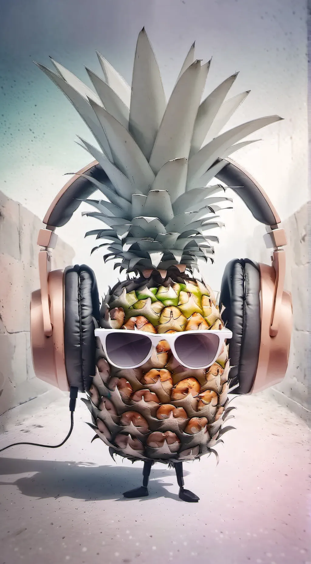 ai character: pineapple man background
