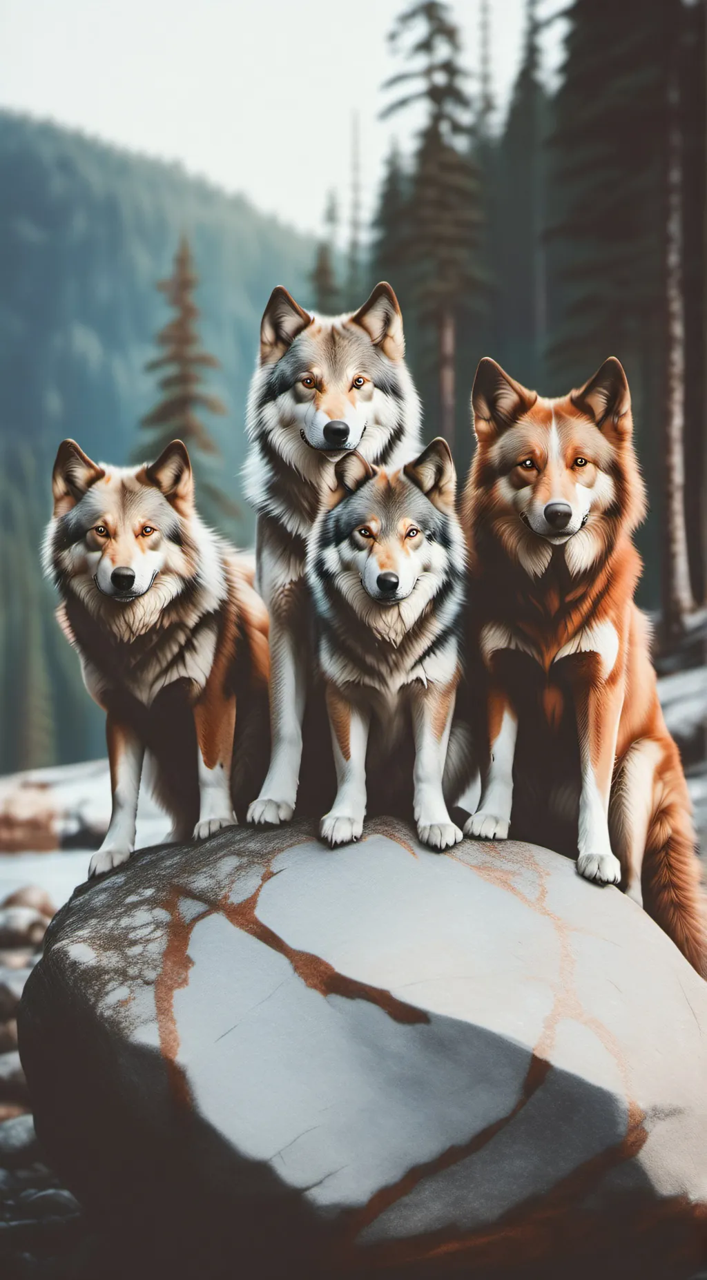 ai character: smiling critters background