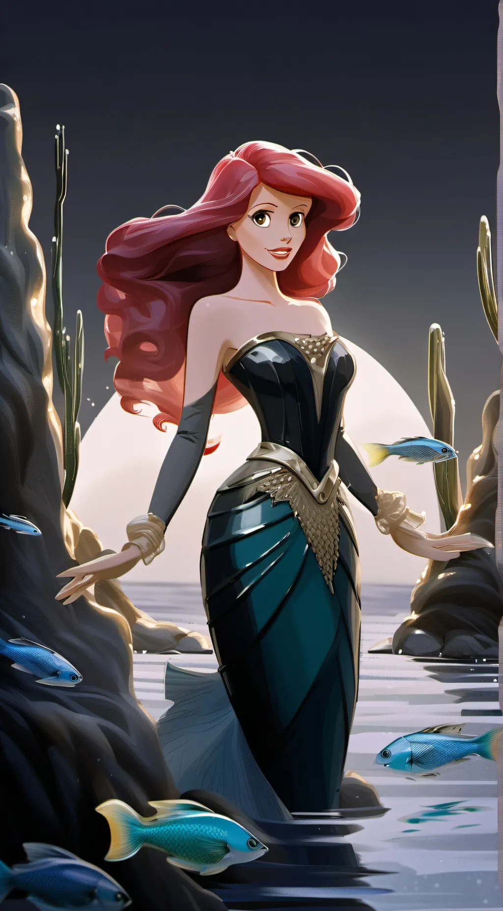 ai character: Princess Ariel background