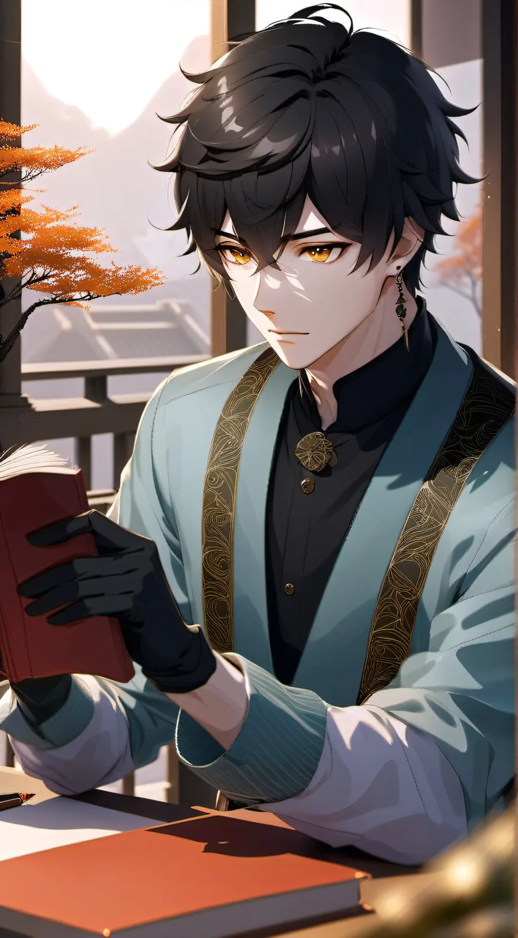 ai character: Felix  background