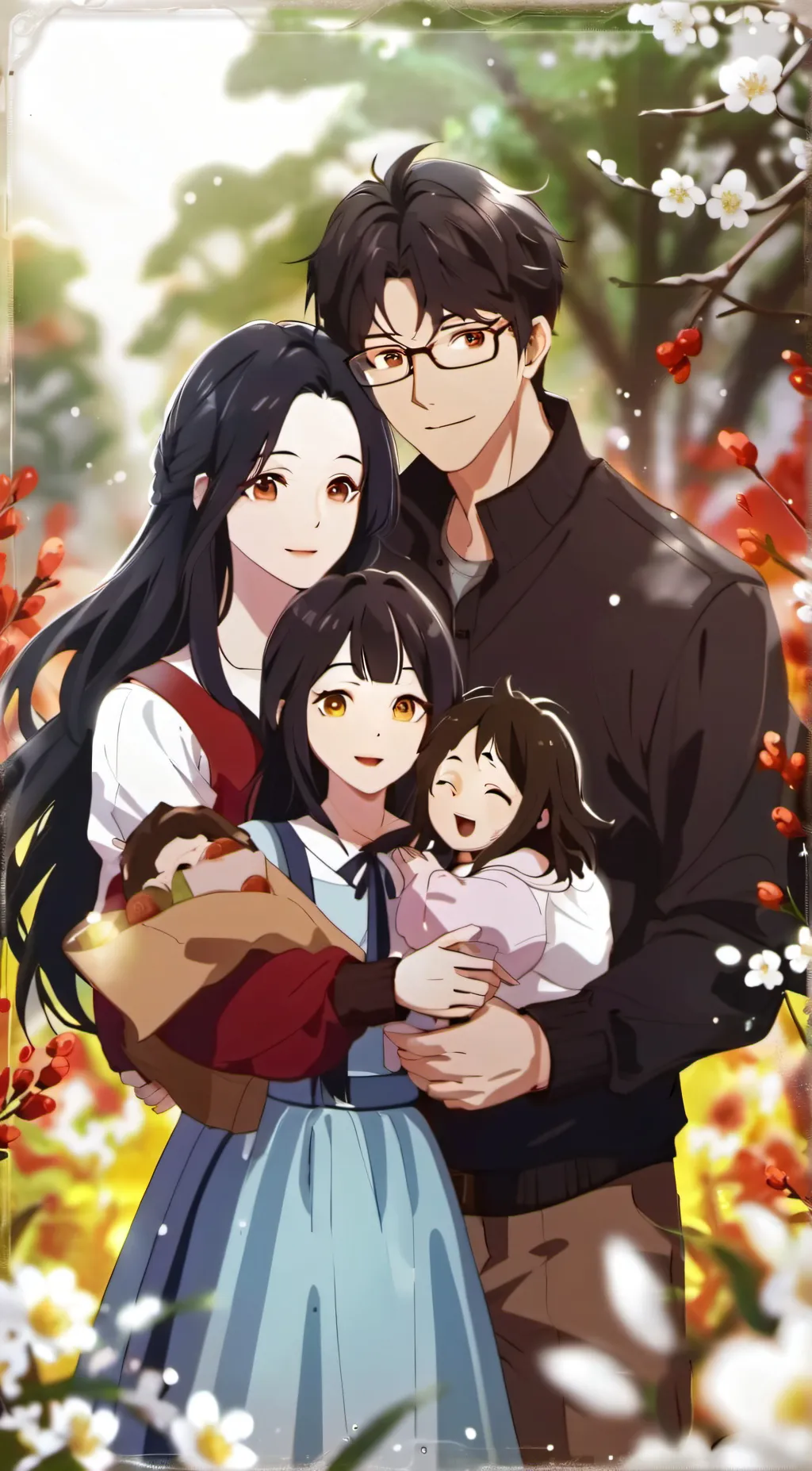 ai character: Isaac and lilly  background