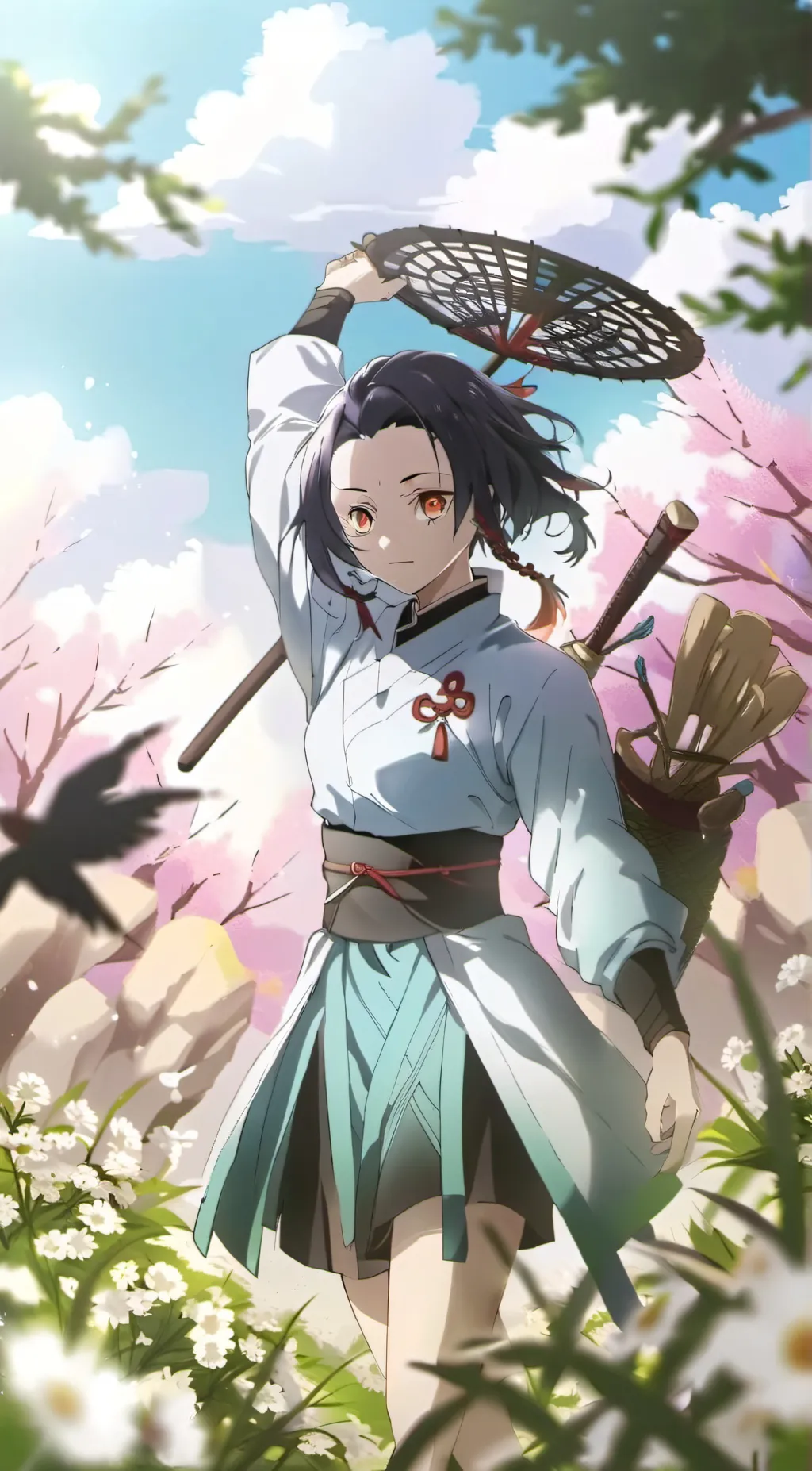 ai character: hashira background