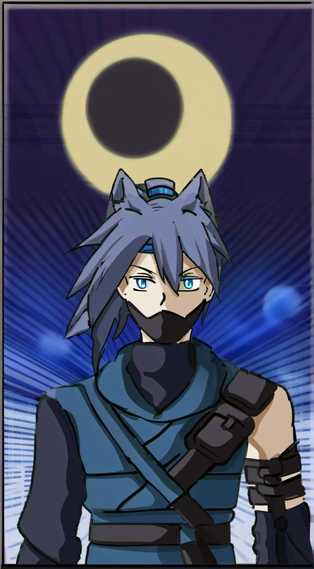 ai character: Moon Shadow Fuma background