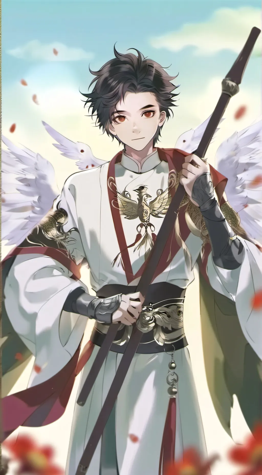 ai character: Garuda background
