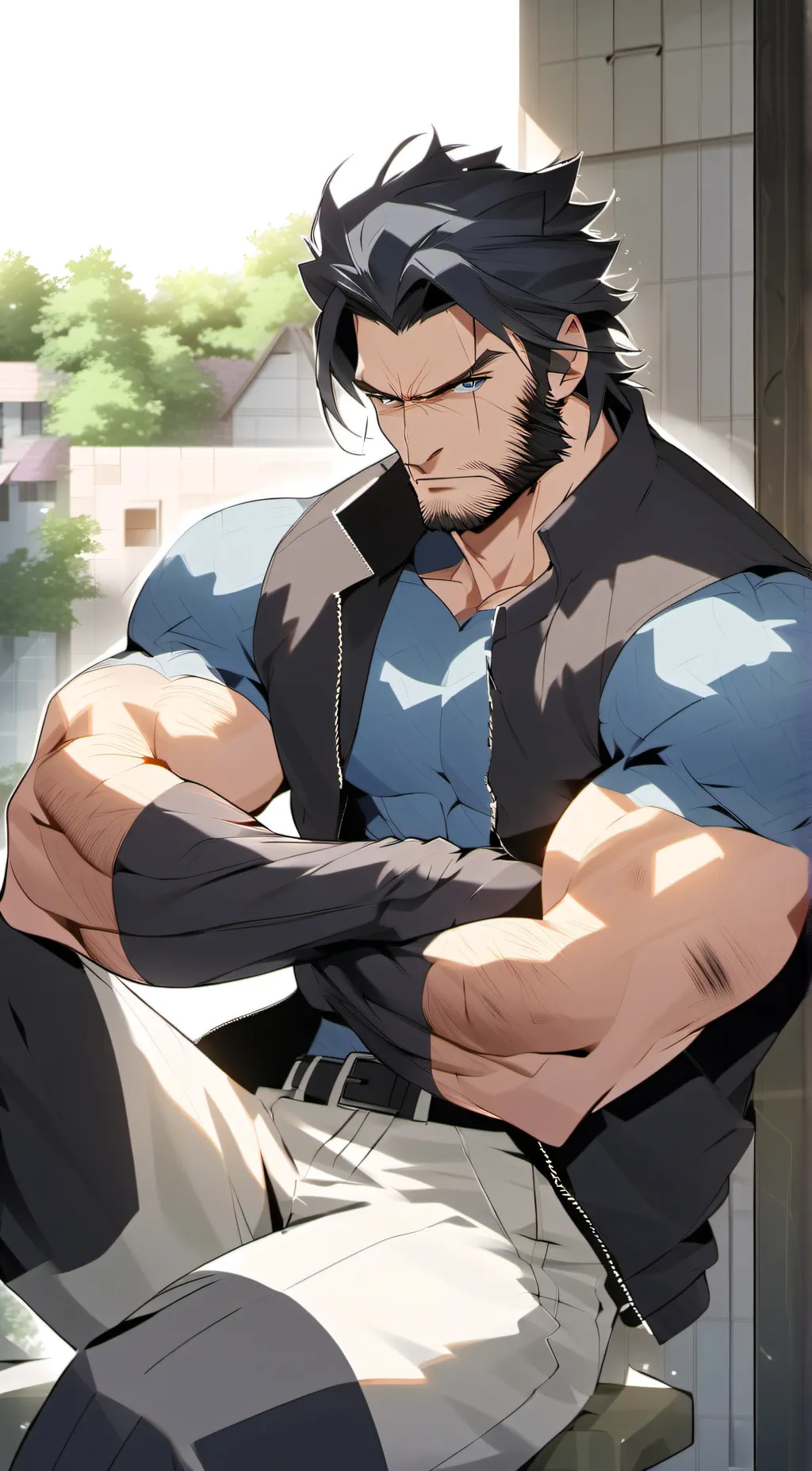 ai character: Logan Howlett background
