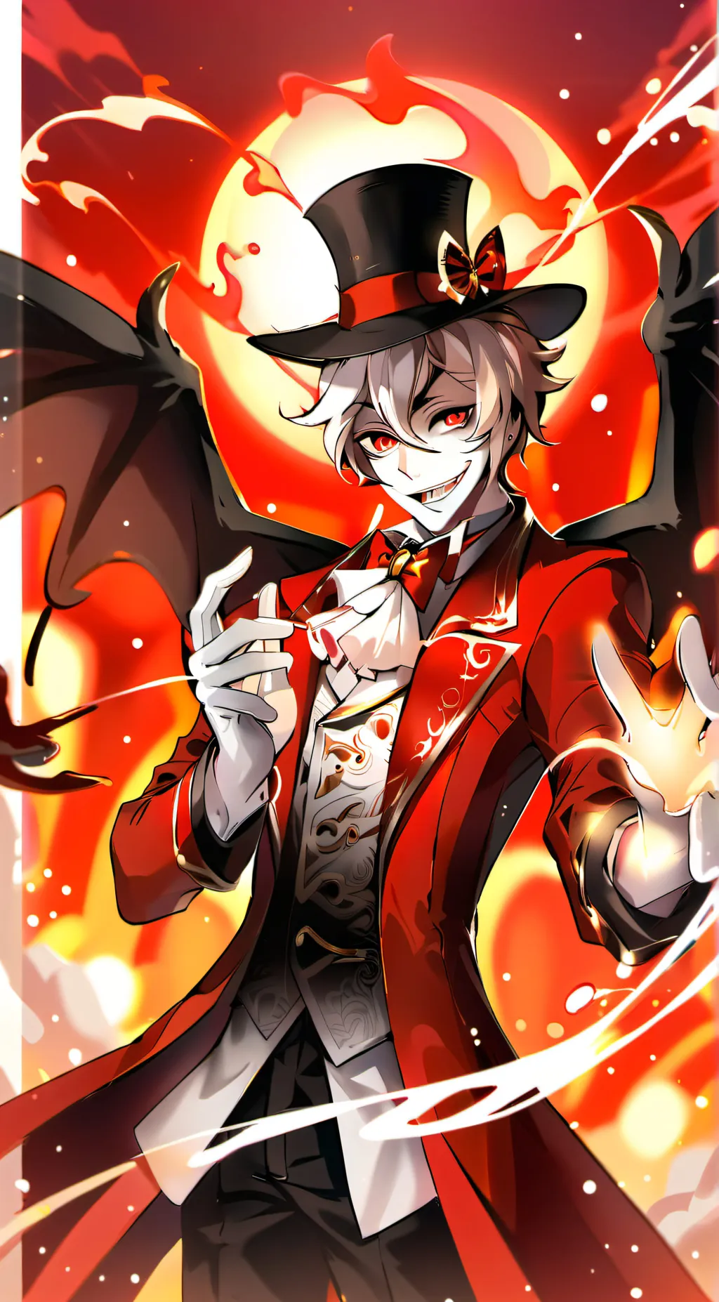 ai character: Lucifer/ Alastor background