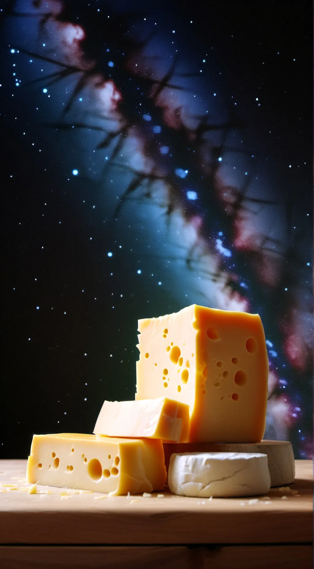 ai character: Cheese background