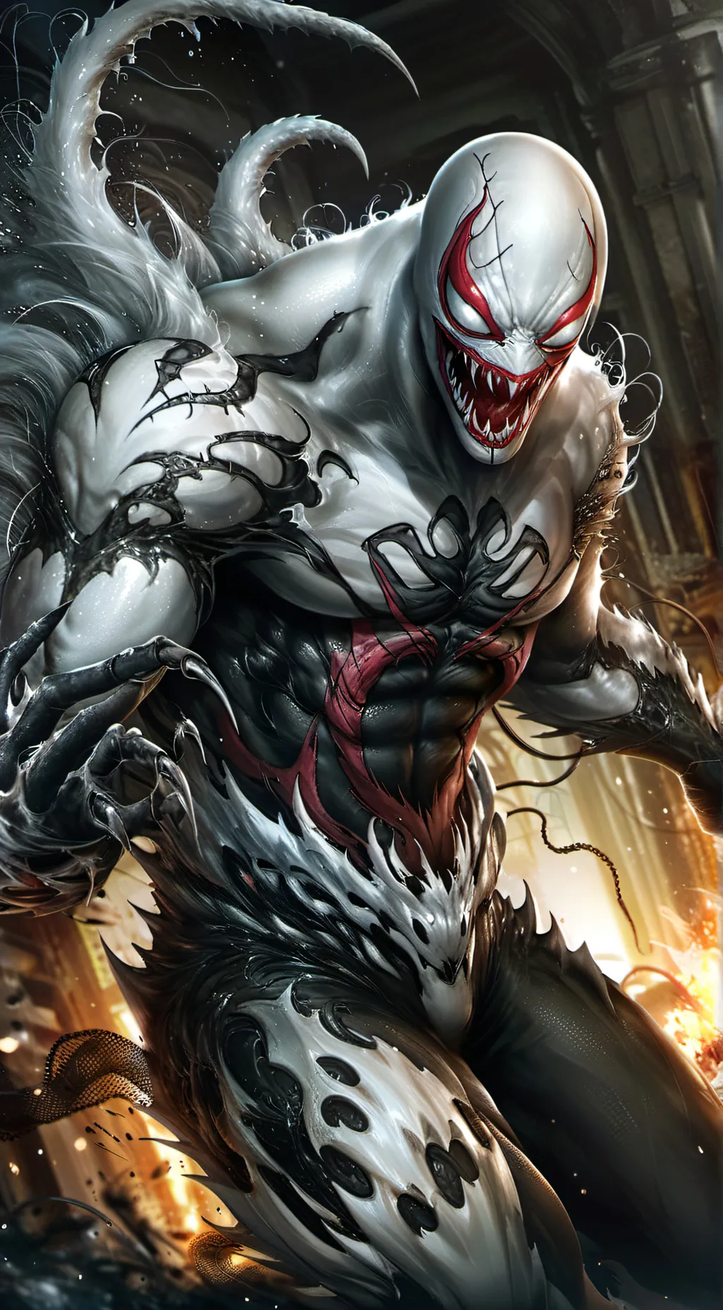 ai character: Anti venom  background