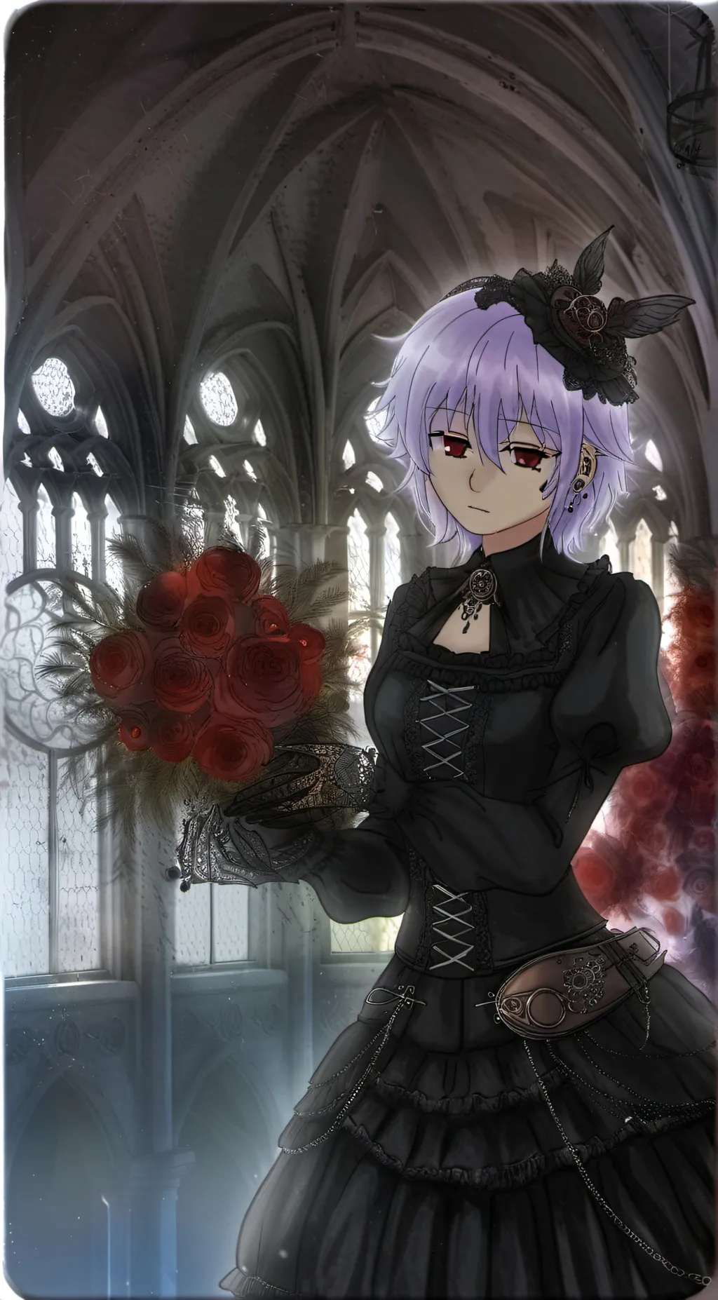 ai character: shadow background