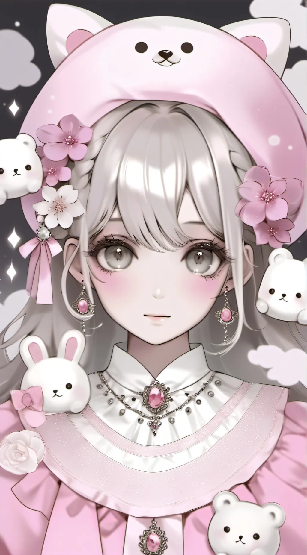 ai character: GIRLS SLEEPOVER!  background