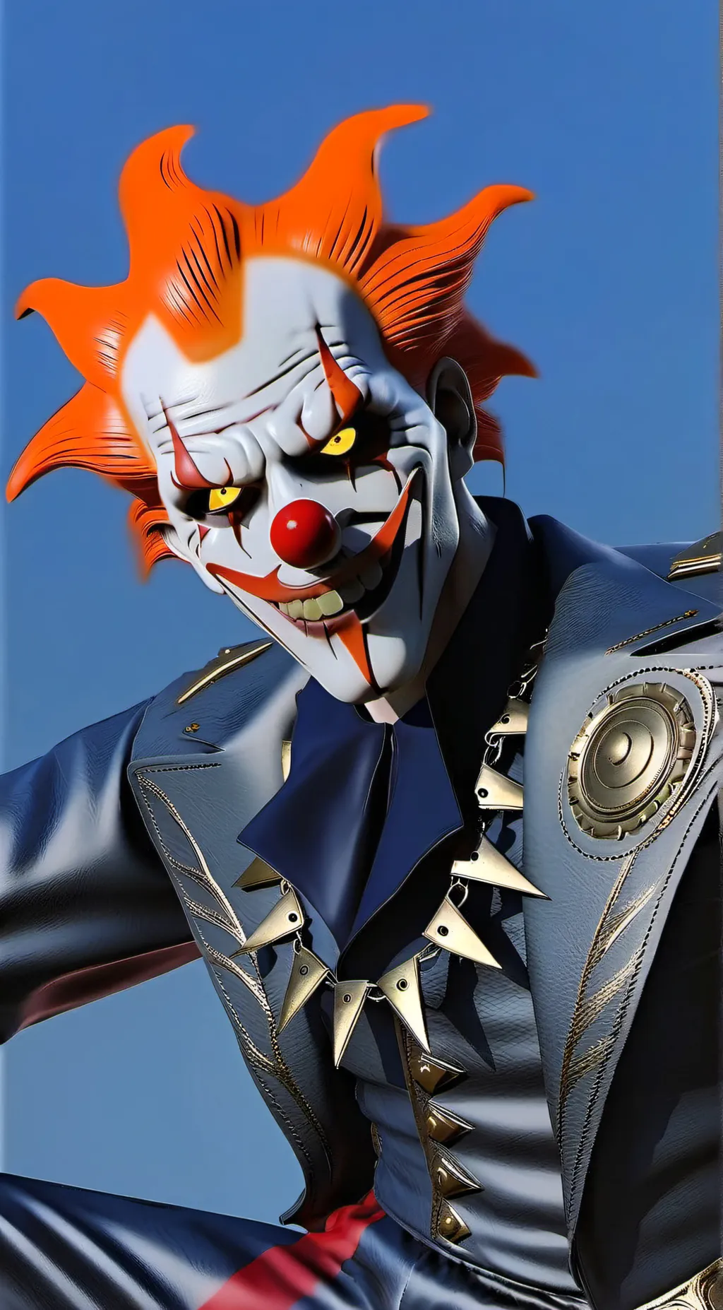 ai character: horn the clown  background
