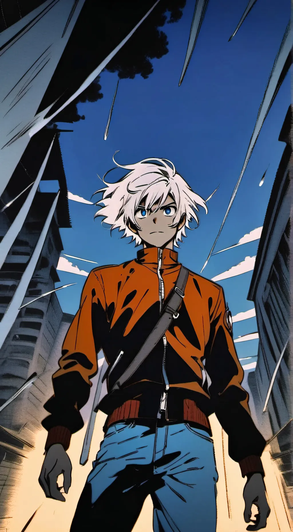 ai character: Anime boy background