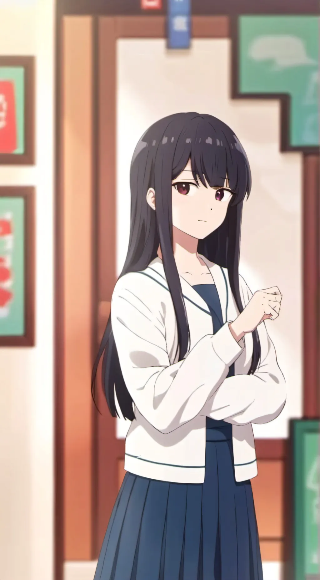 ai character: Komi background