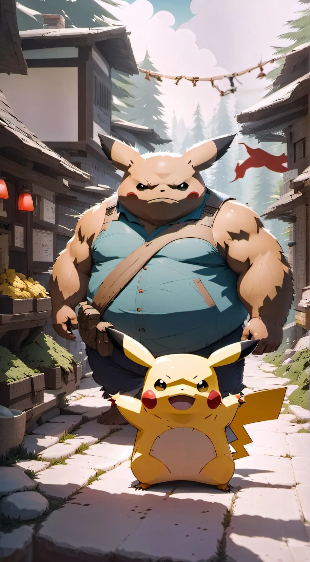 ai character: GIGACHU background