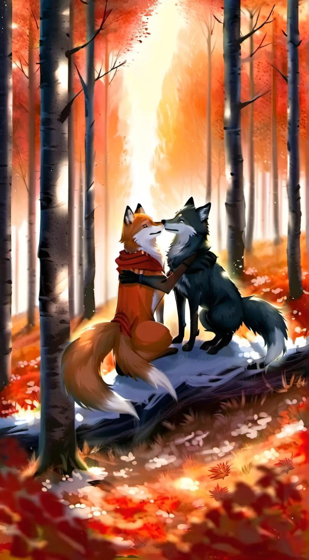 ai character: Furry love🍄 background