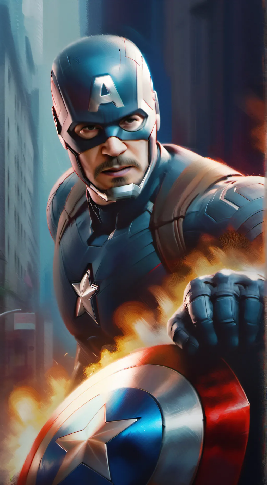 ai character: Avengers:SW background