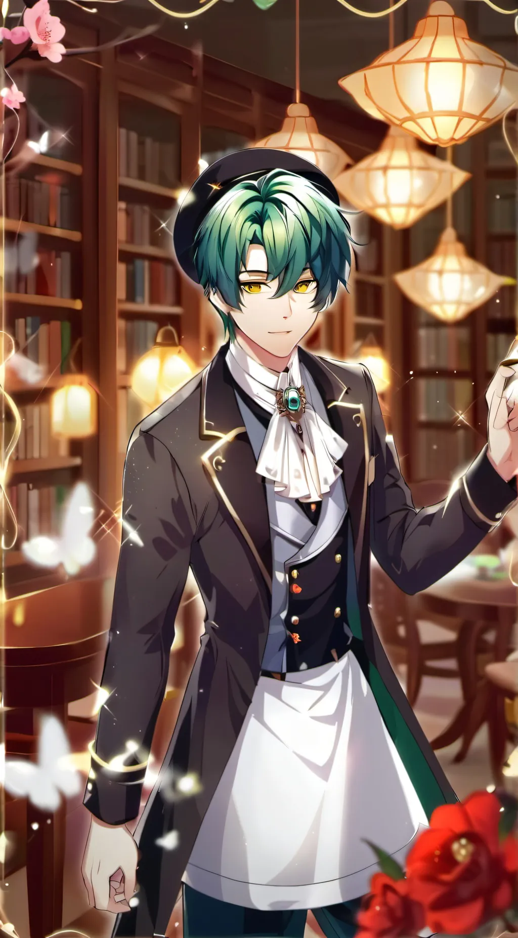 ai character: Deku maid background
