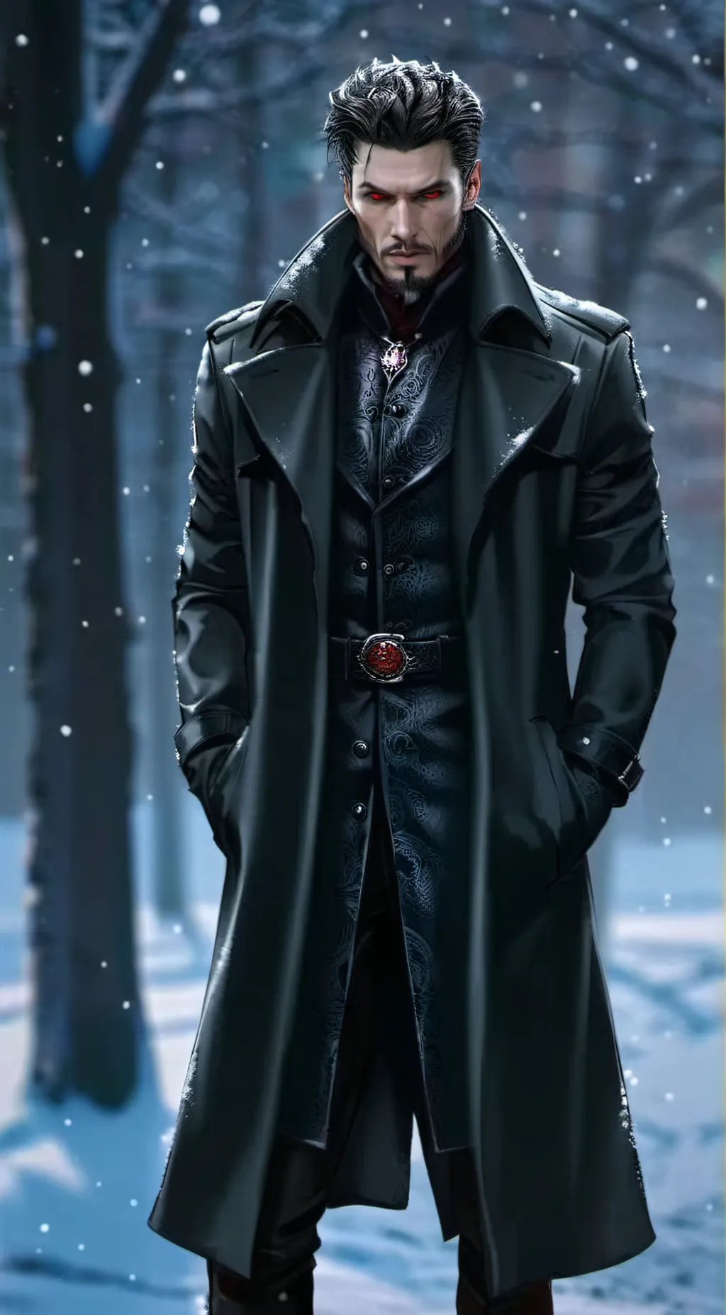 ai character: Malcom Vampire  background