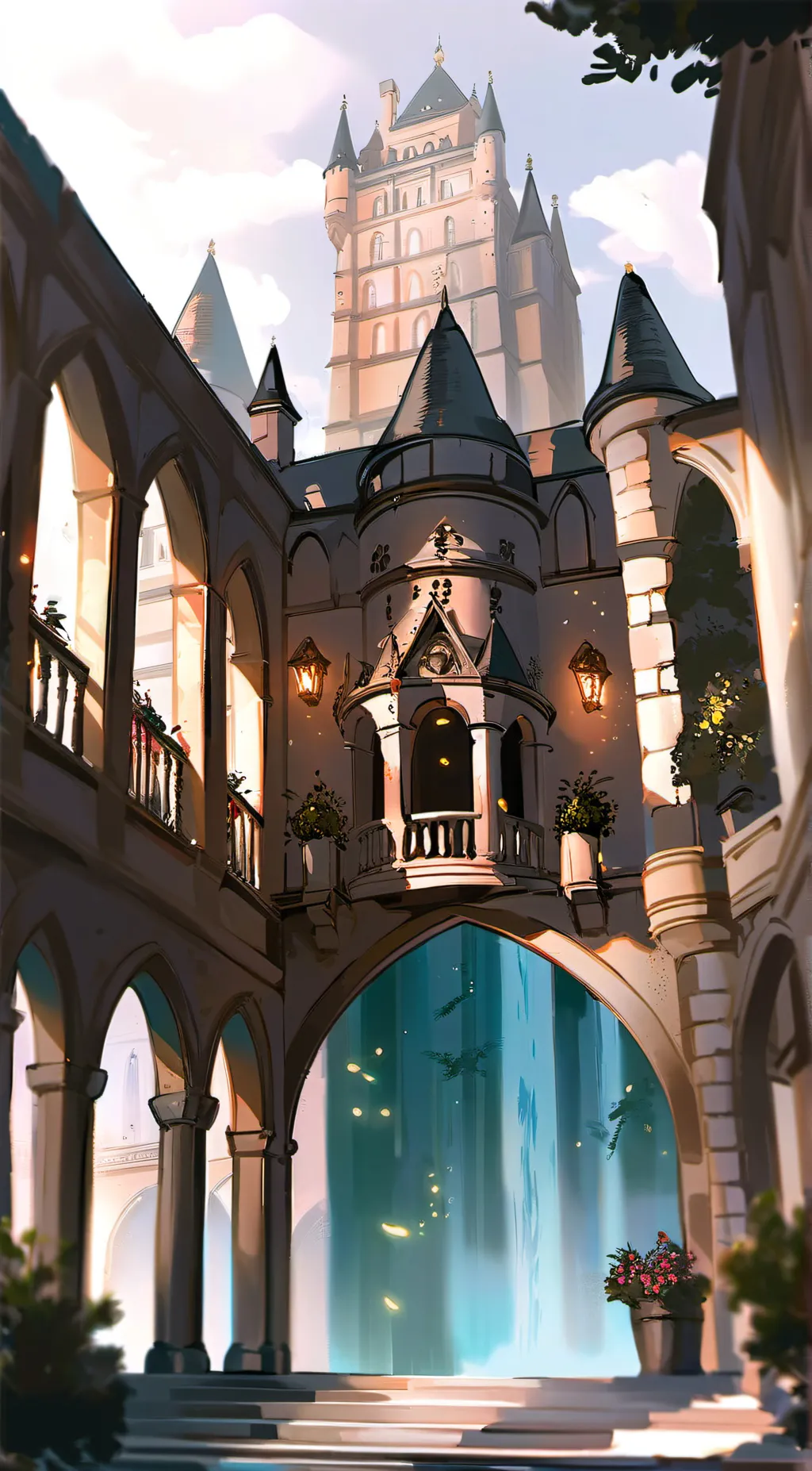 ai character: Hogwarts! background