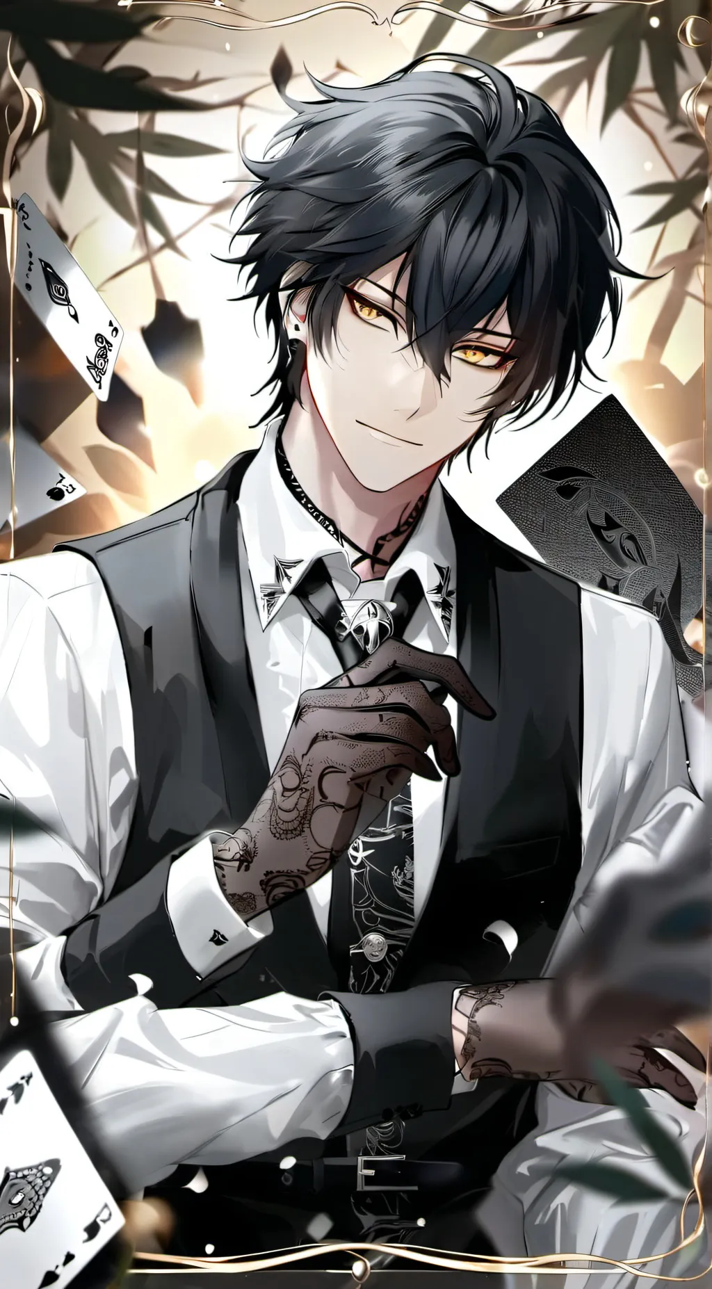 ai character: Dark background
