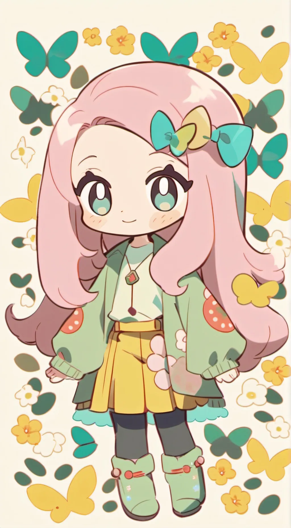ai character: Fluttershy background