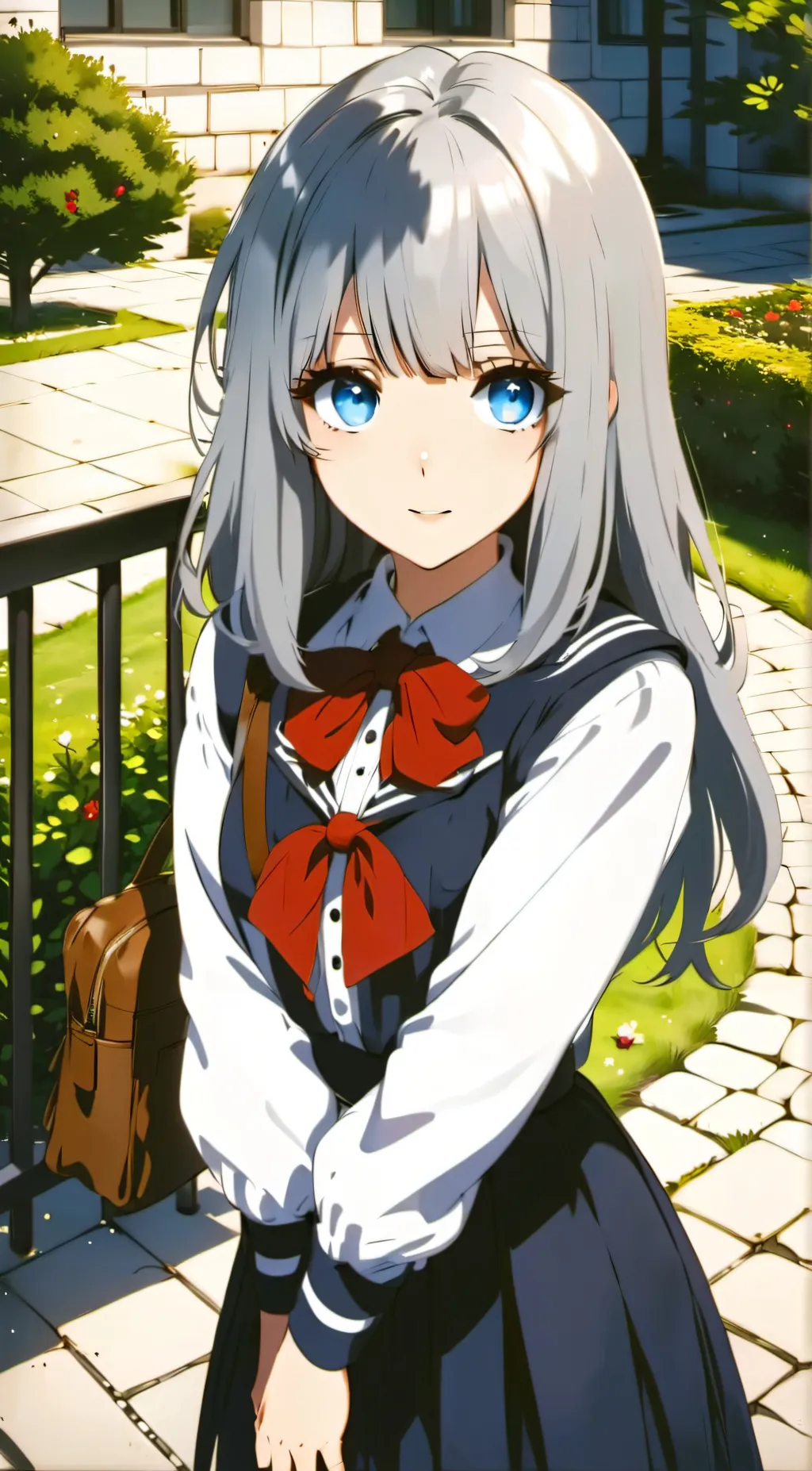 ai character: Monika  background