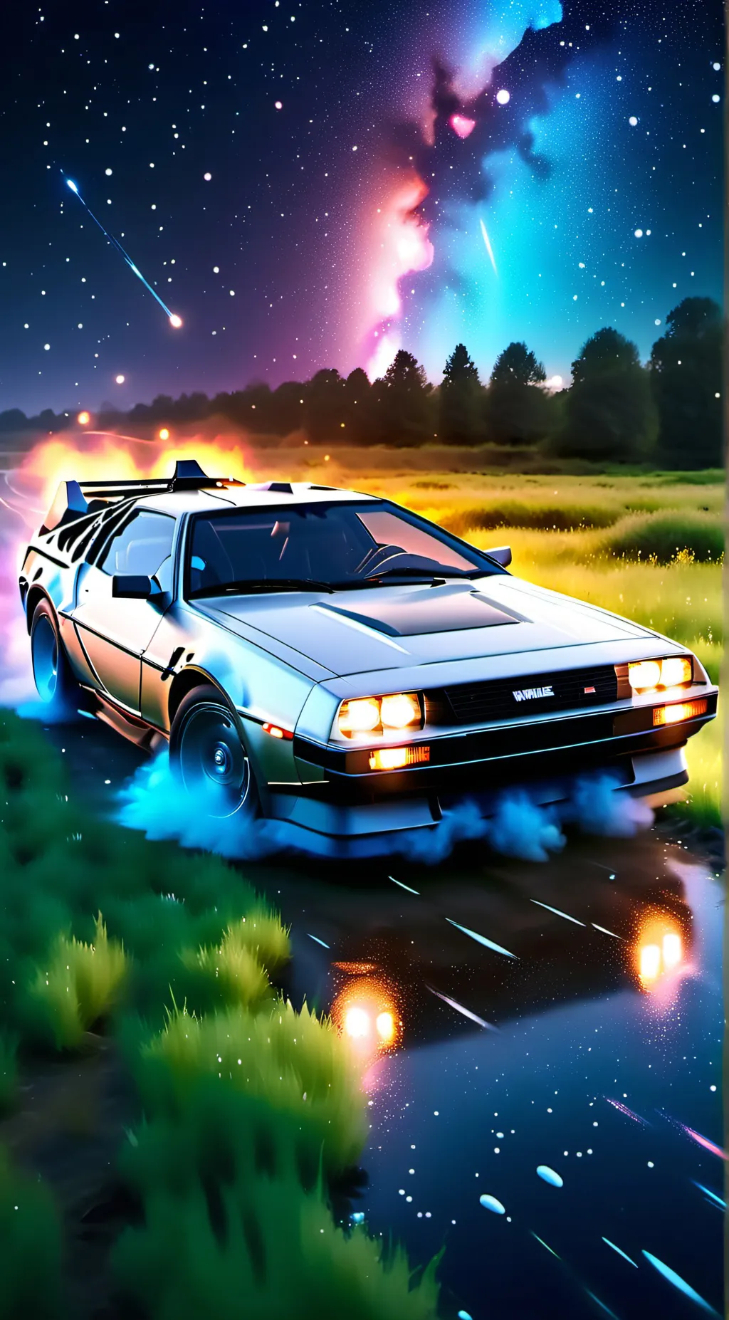 ai character: Back to the future background
