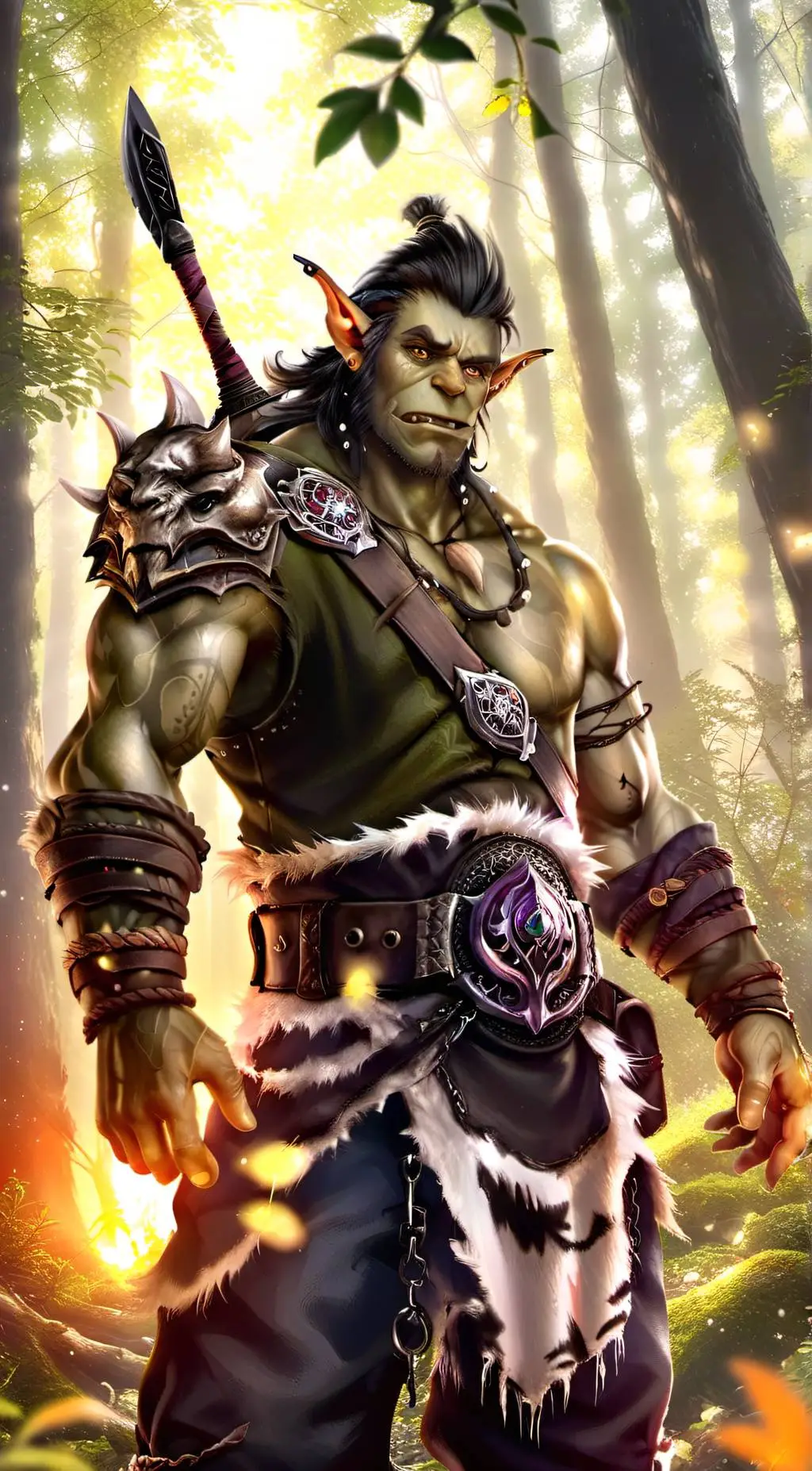 ai character: Troll Blacksmith background