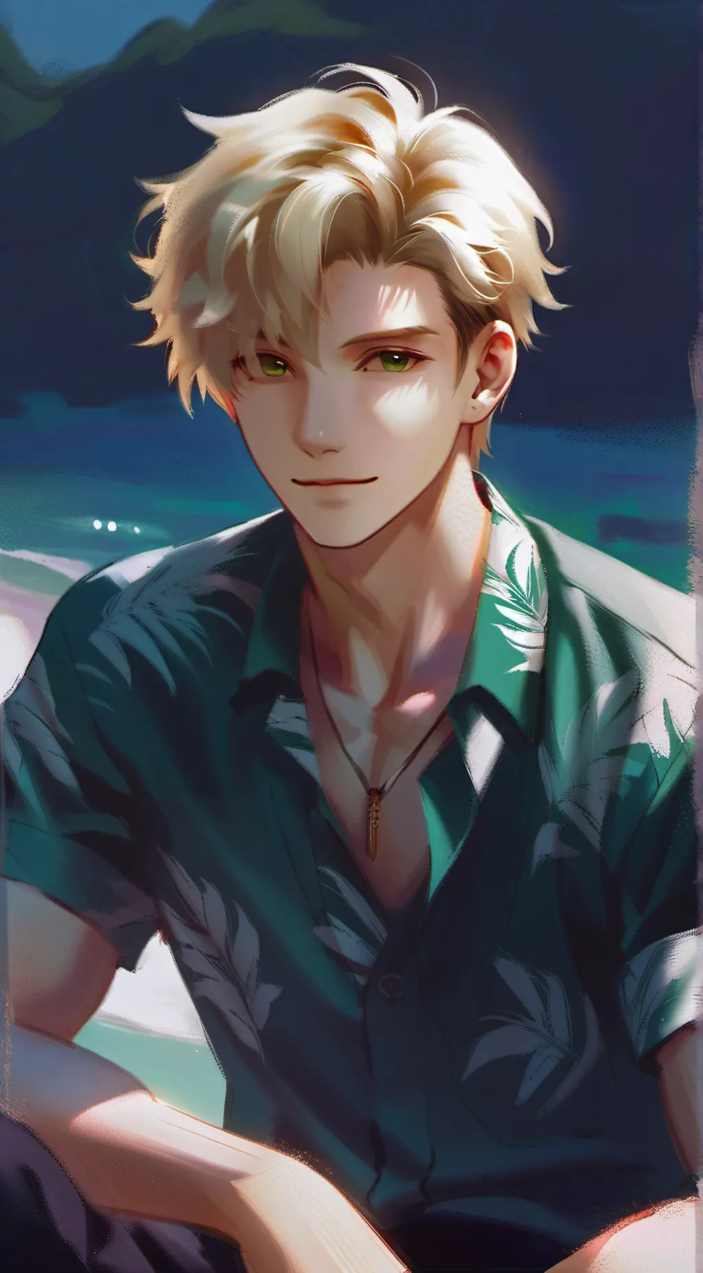 ai character: Jasper White background