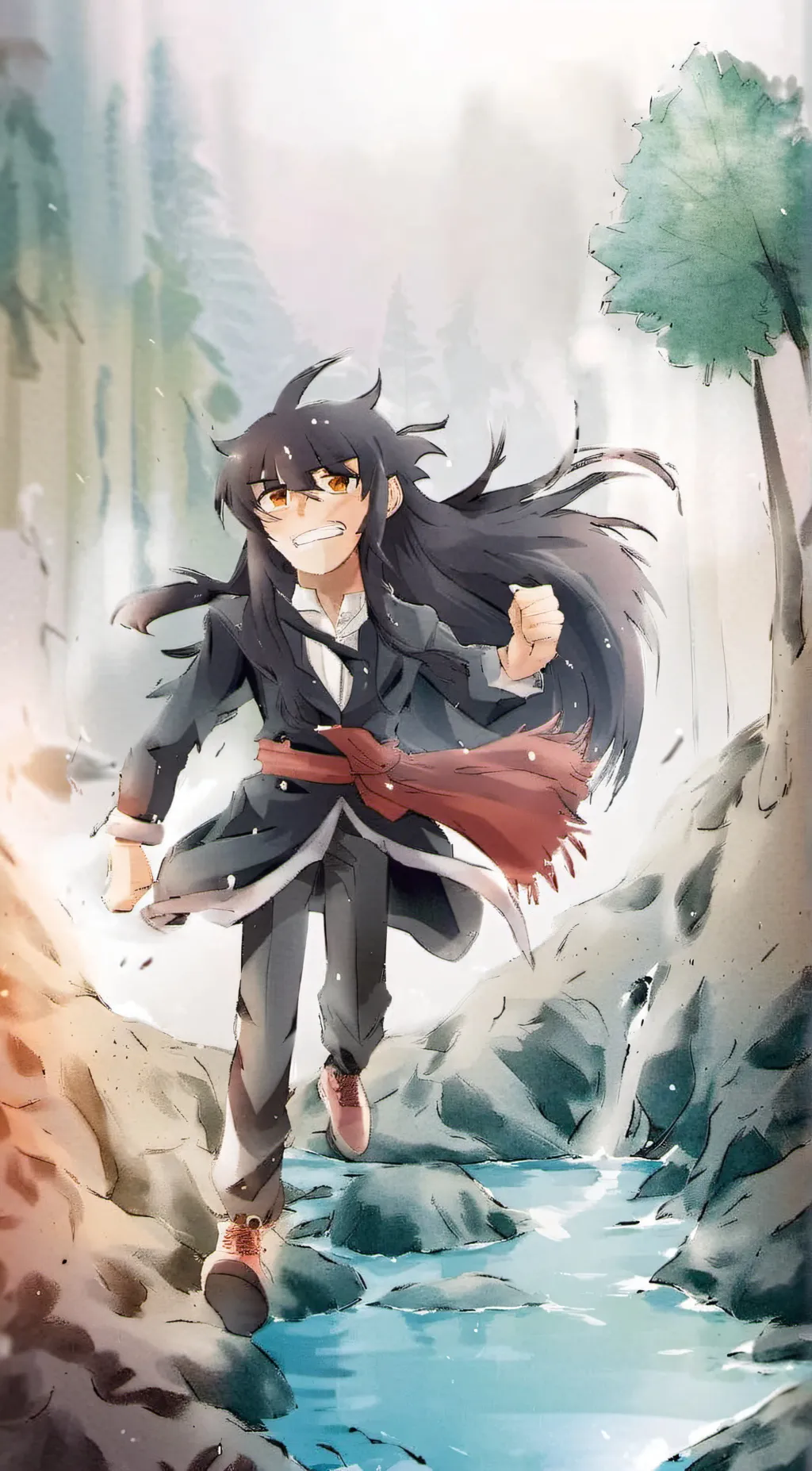 ai character: mid background