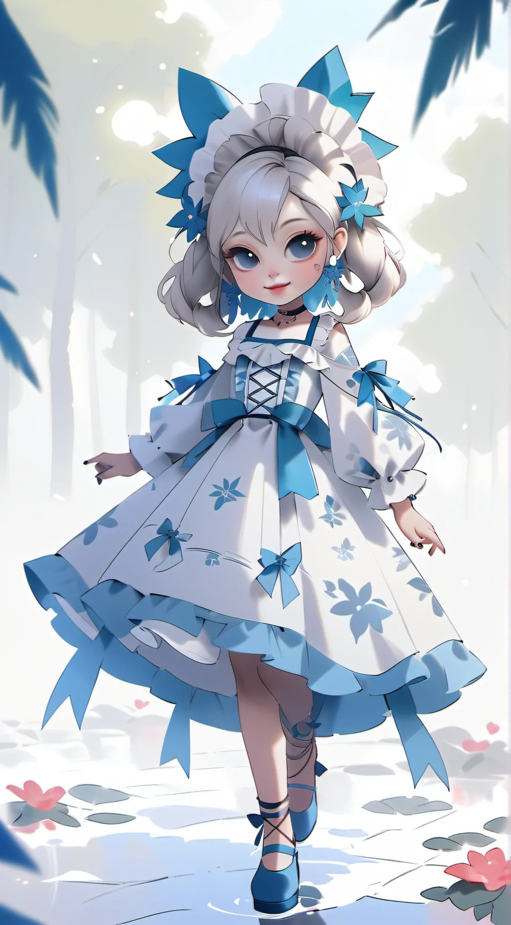 ai character: talking Angela background