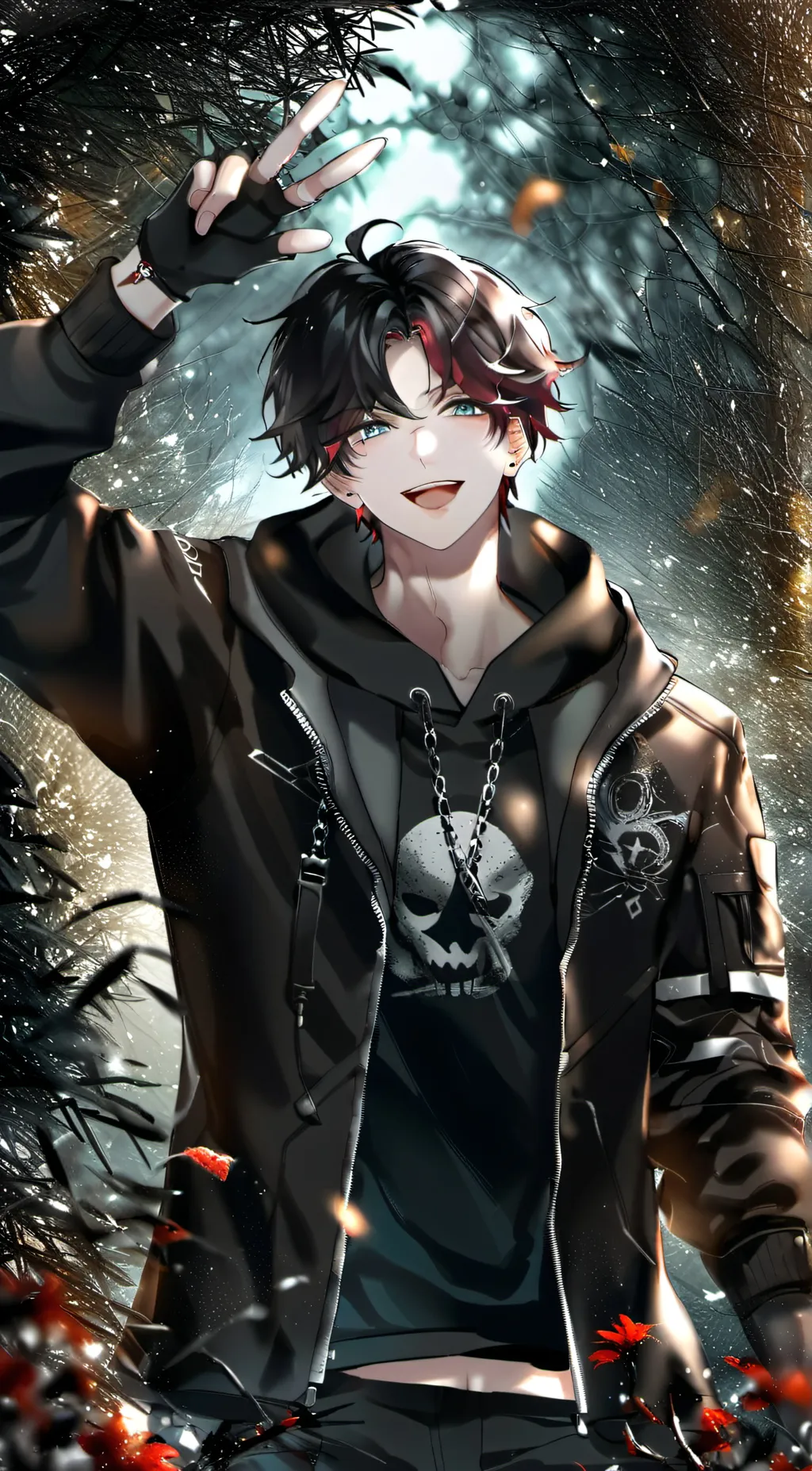 ai character: Adrian  background