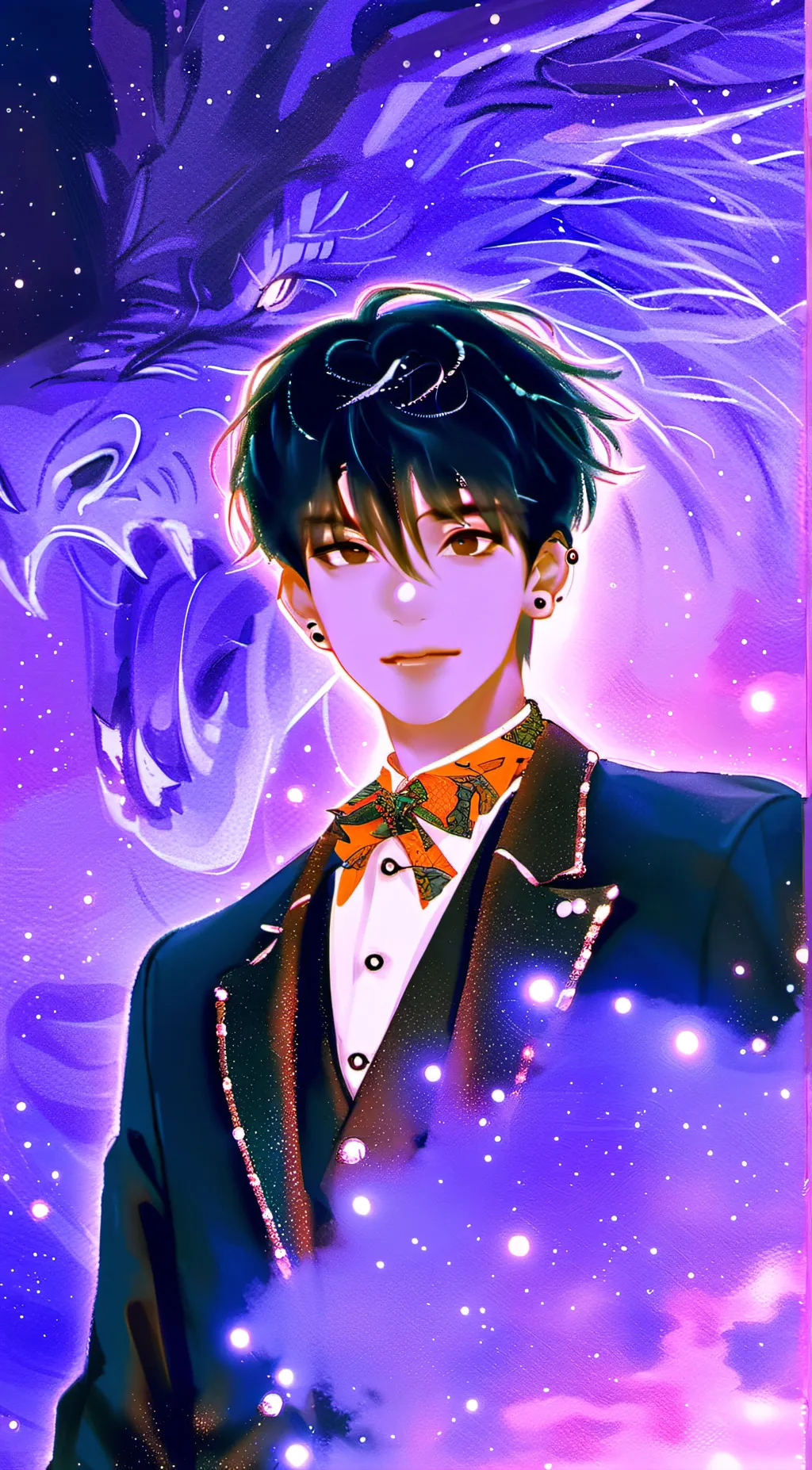 ai character: Mha-halloween  background