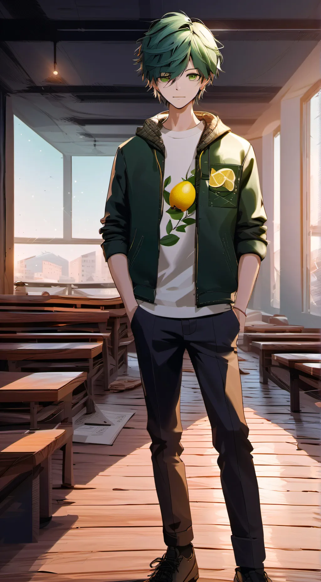 ai character: Deku (Izuku) background