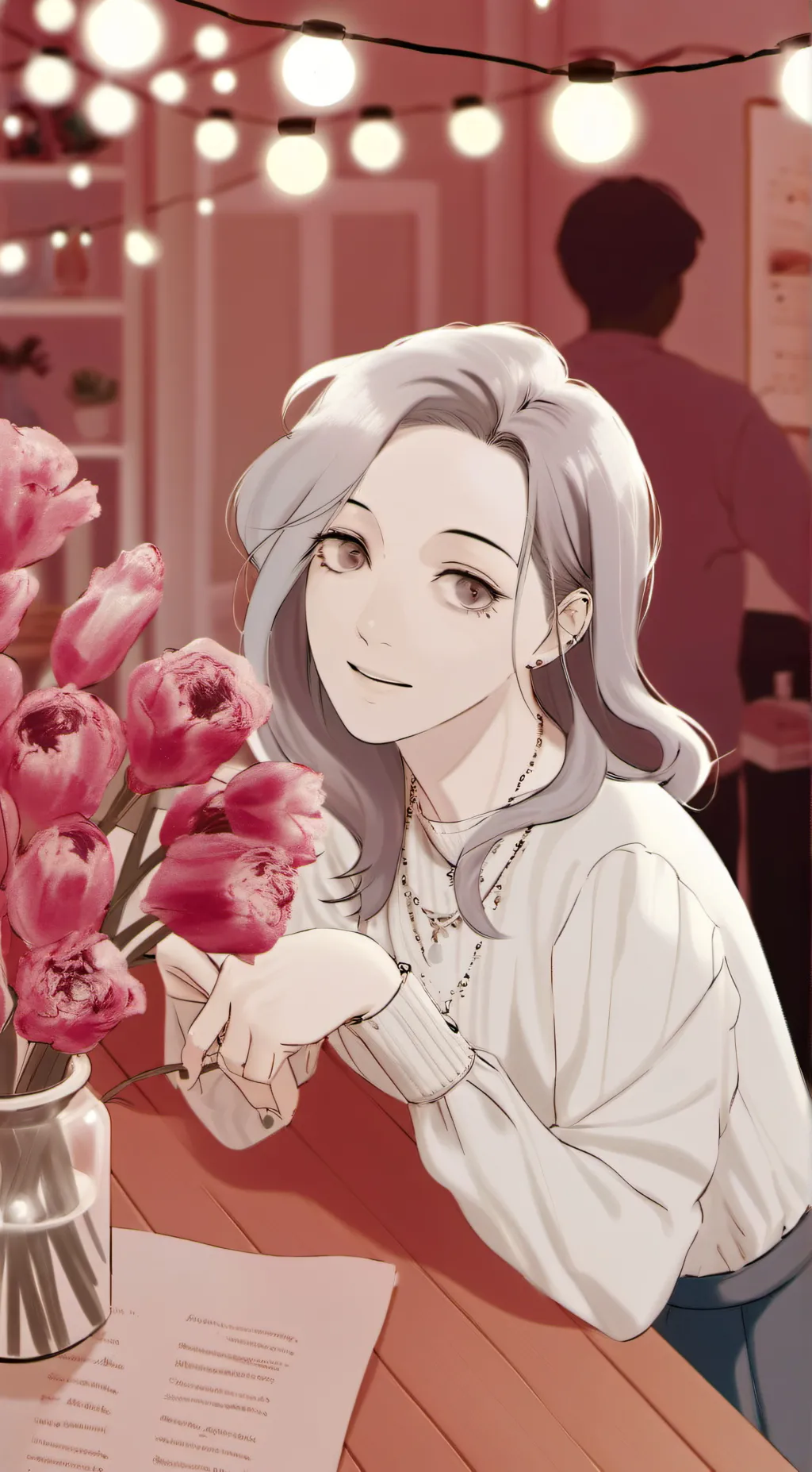 ai character: Annie  background