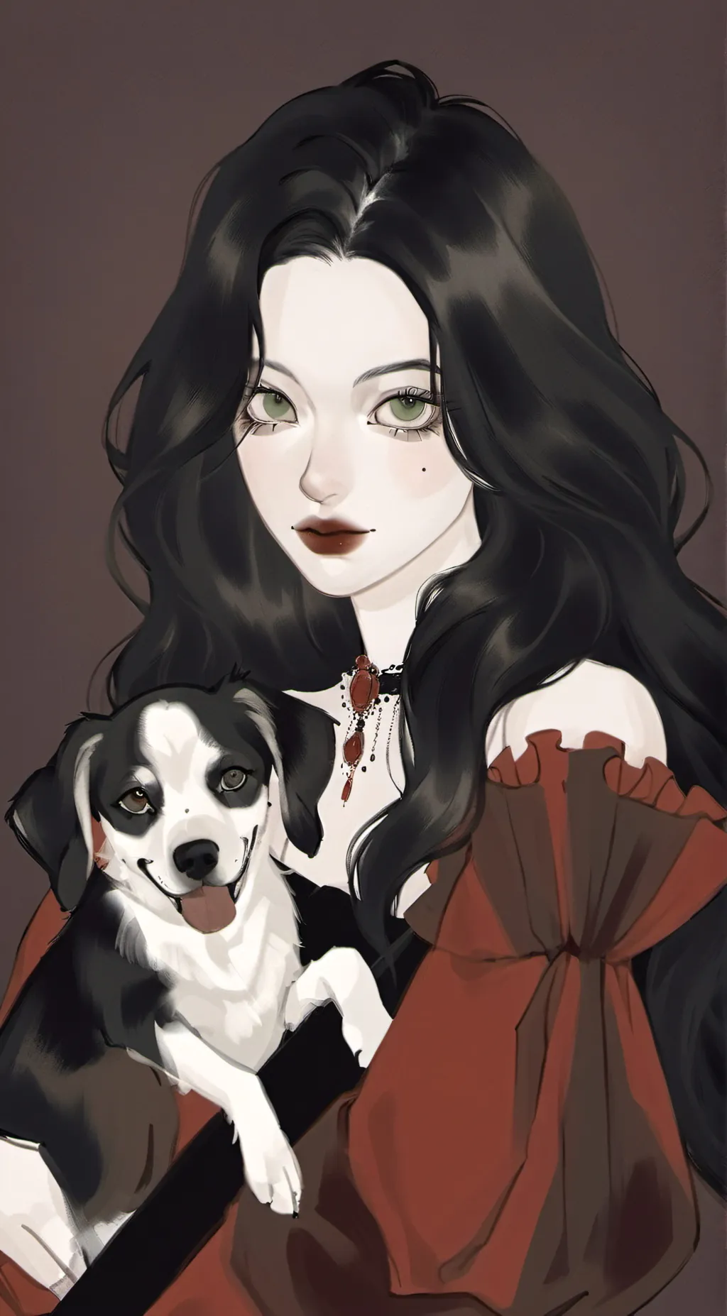 ai character: Celine De Vil  background