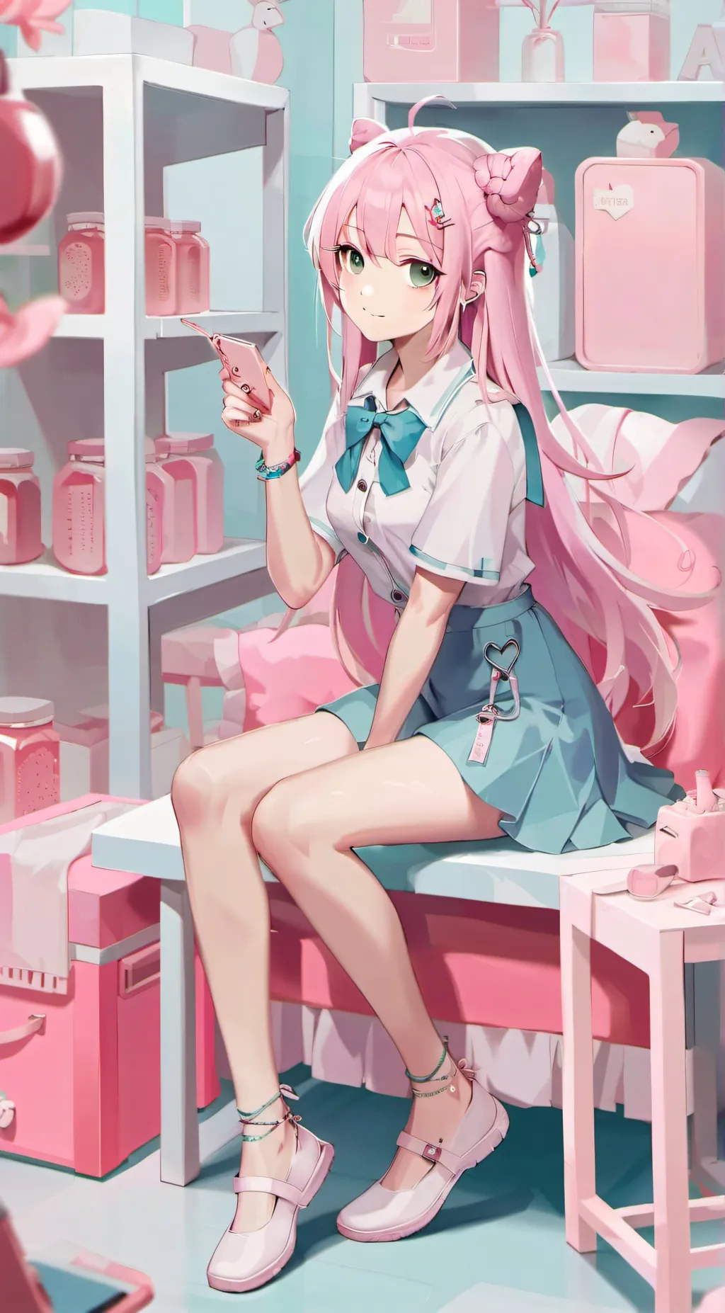 ai character: Janine  background