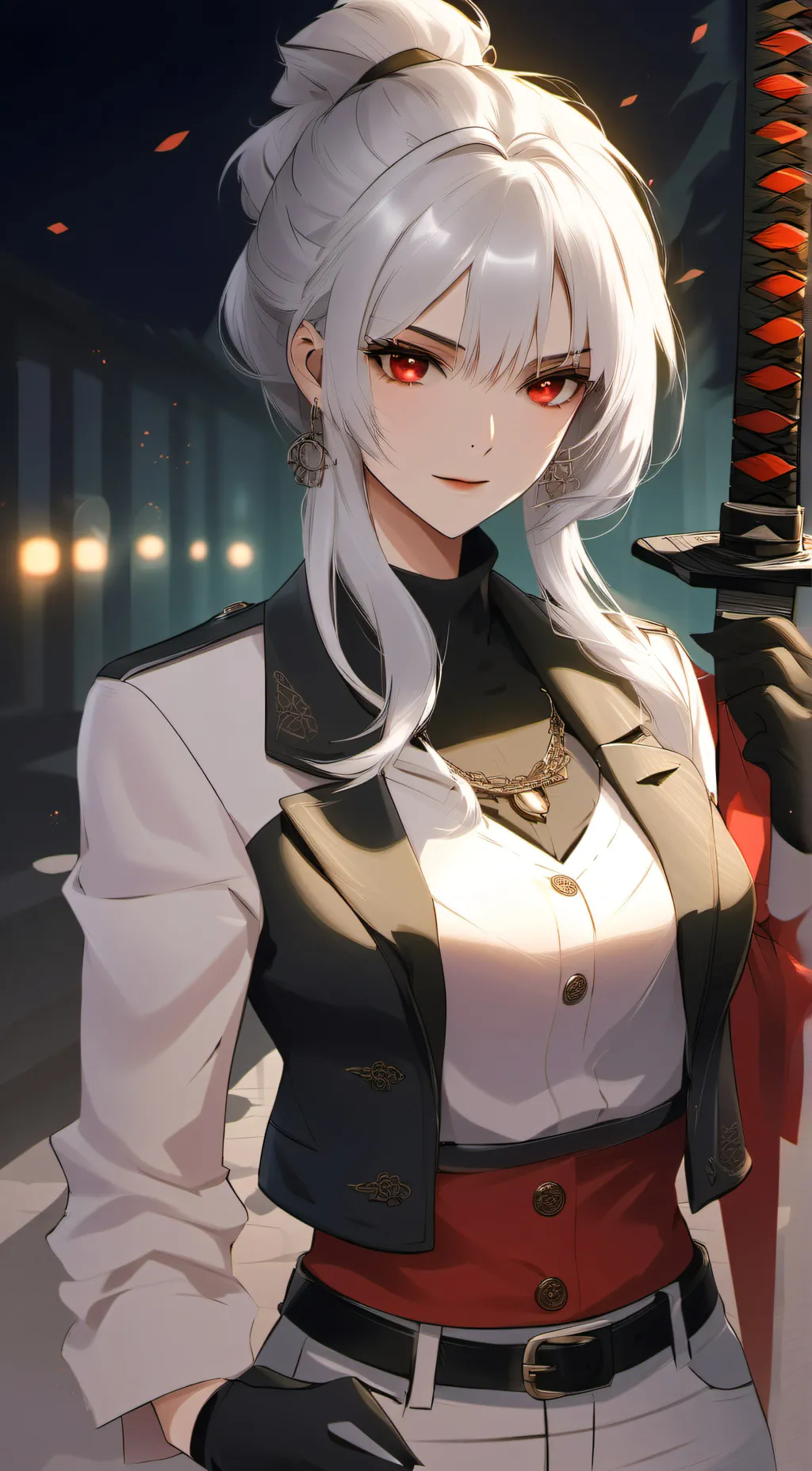 ai character: Shina  background