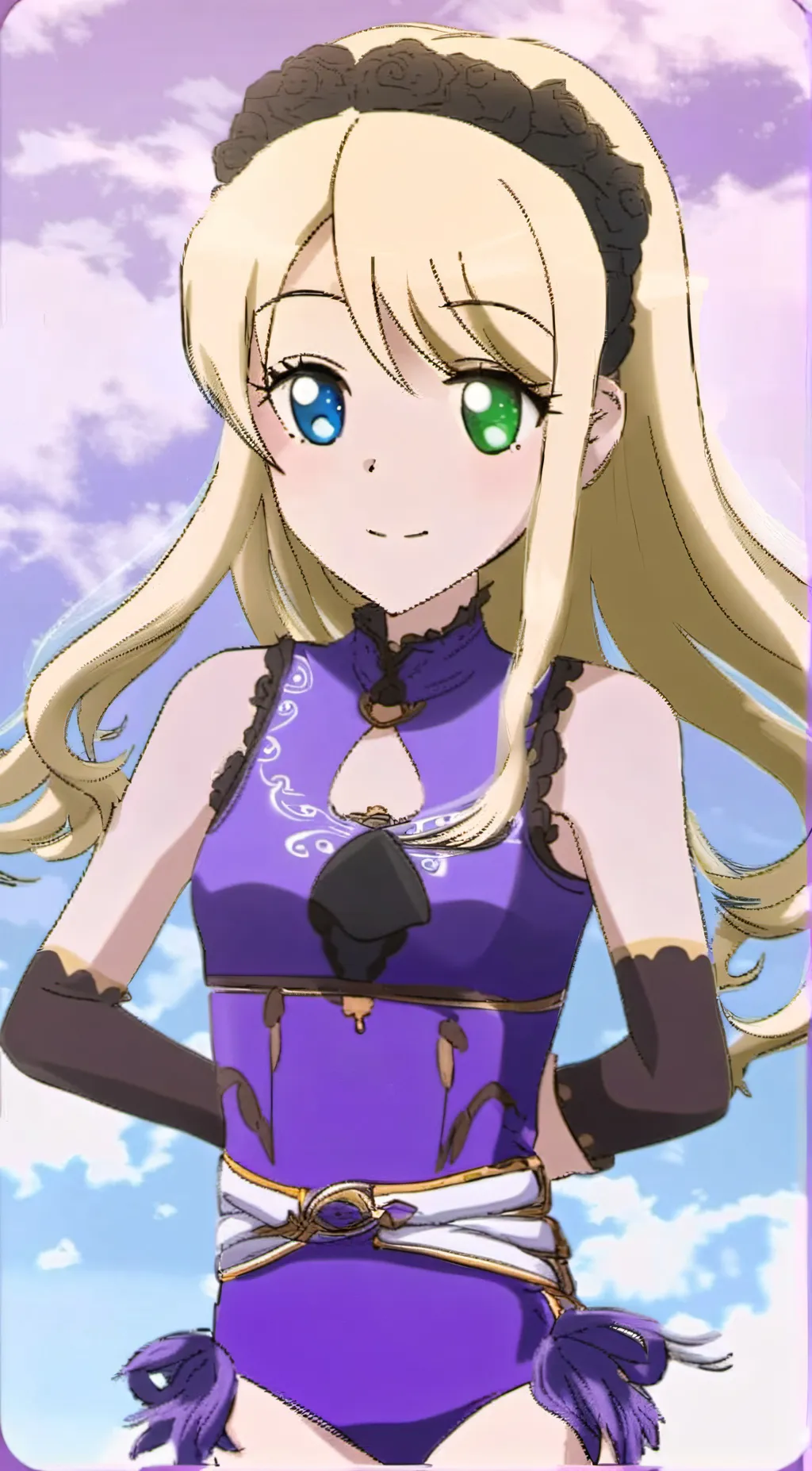 ai character: Yumina E. Belfast background