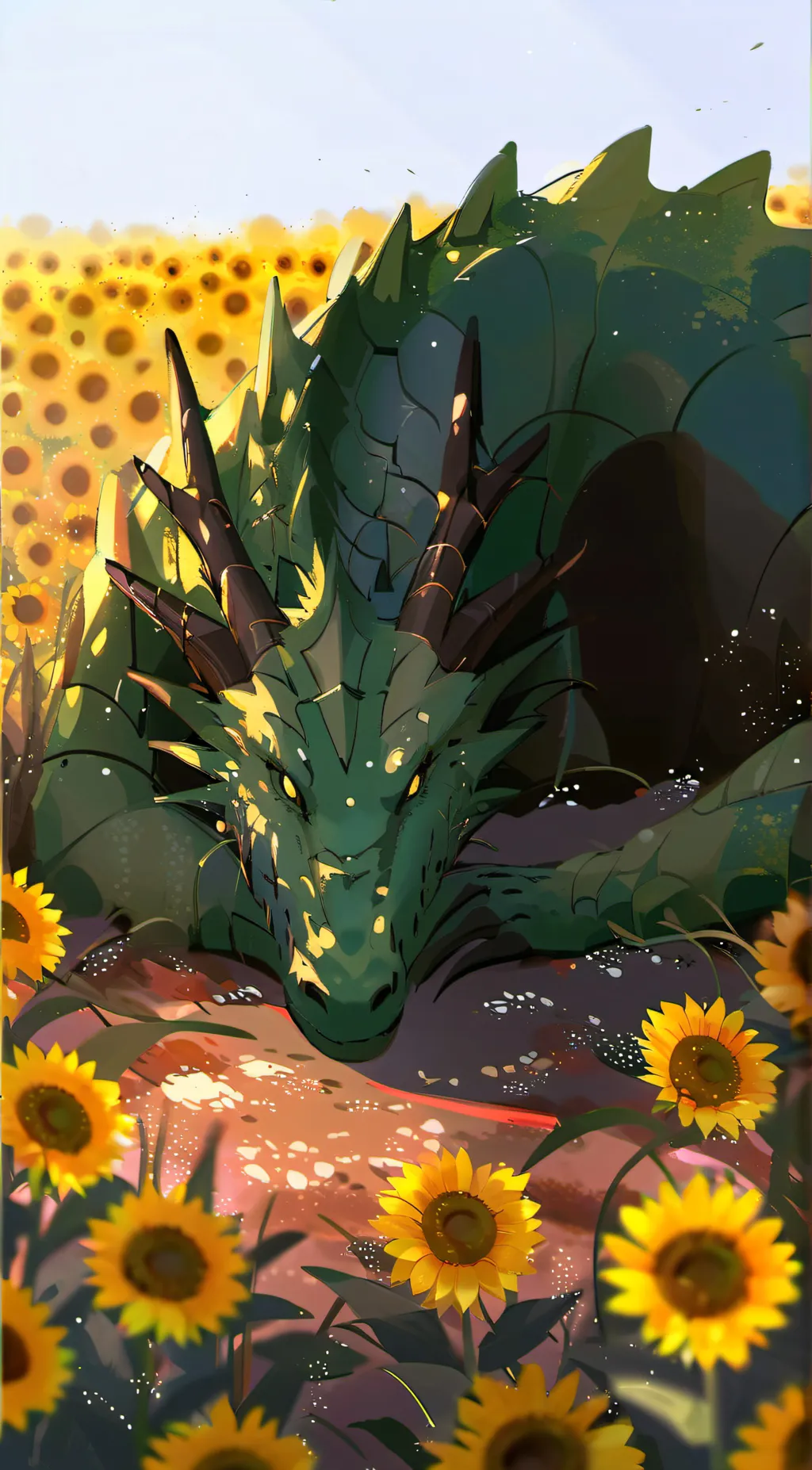 ai character: 🌻sunforest🌻 background
