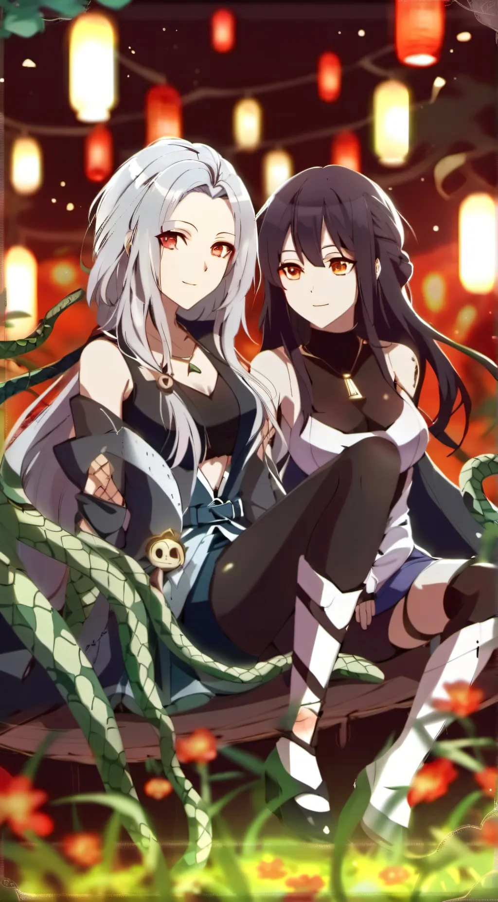 ai character: Claire and Felicia background