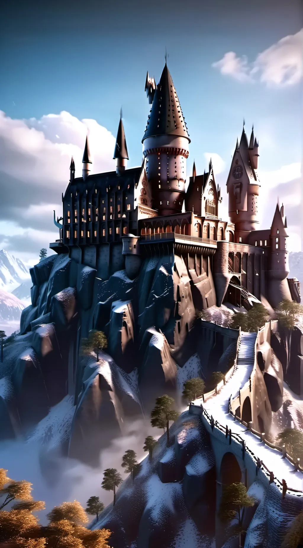 ai character: Hogwarts  background