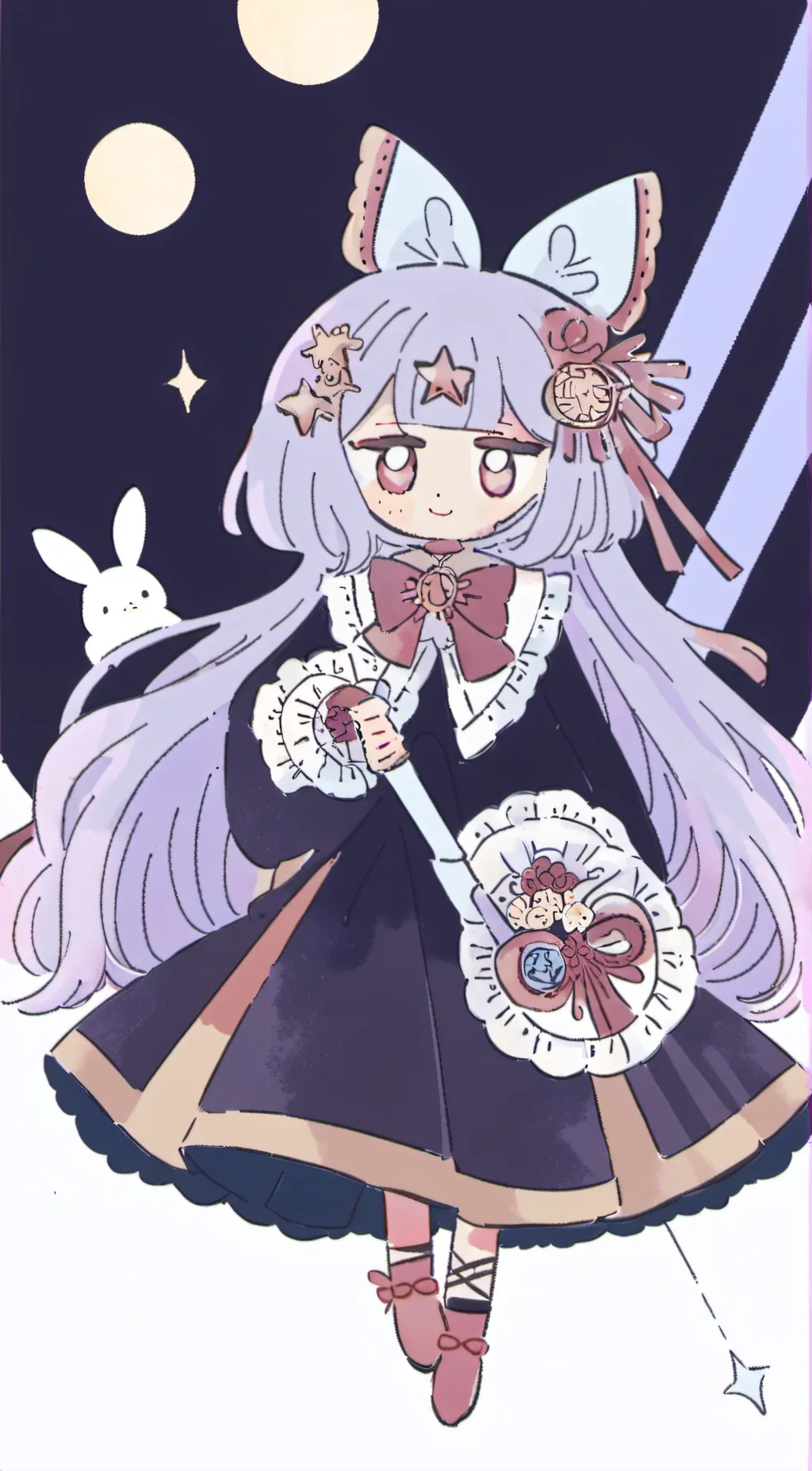 ai character: Luna background