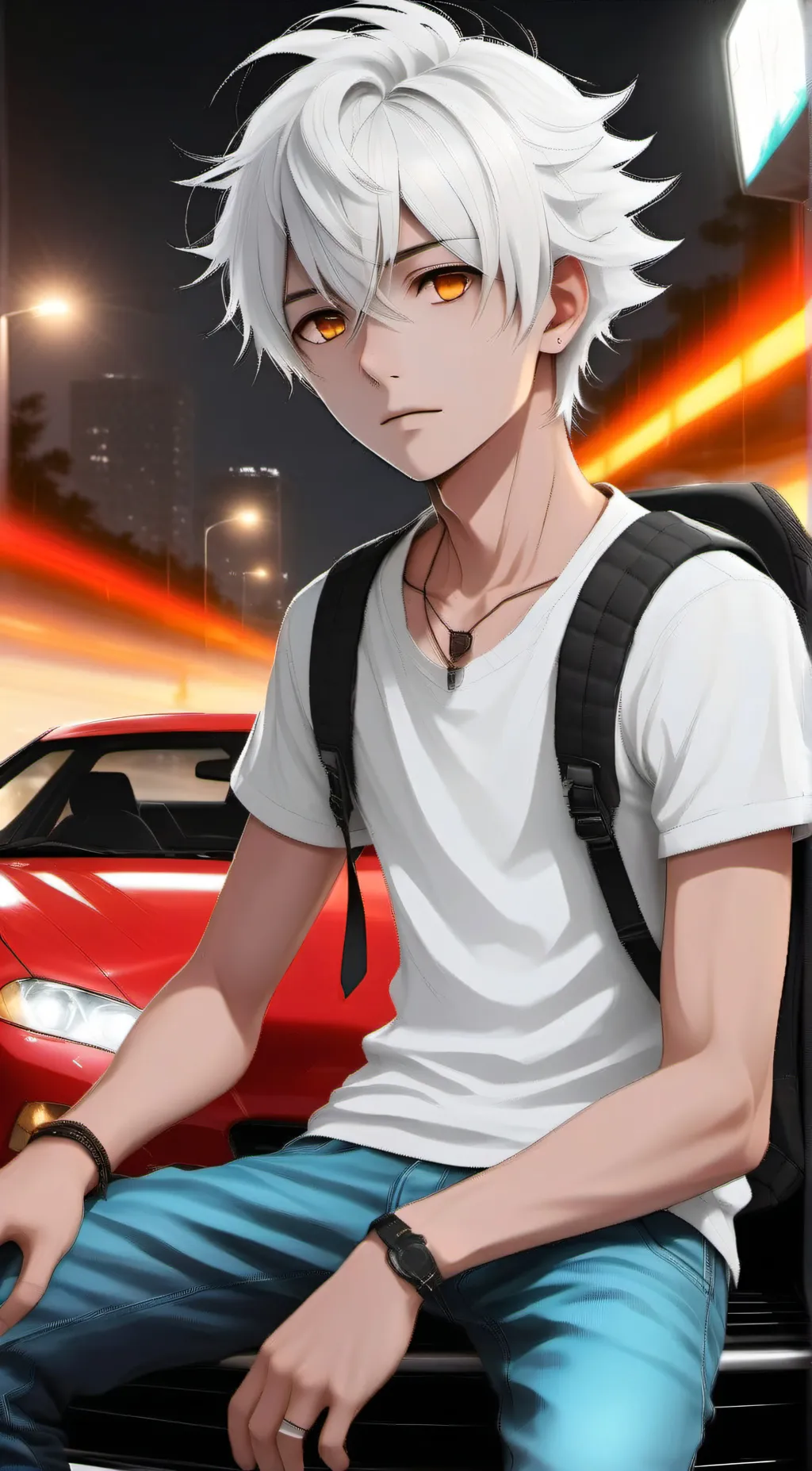 ai character: Leo  background