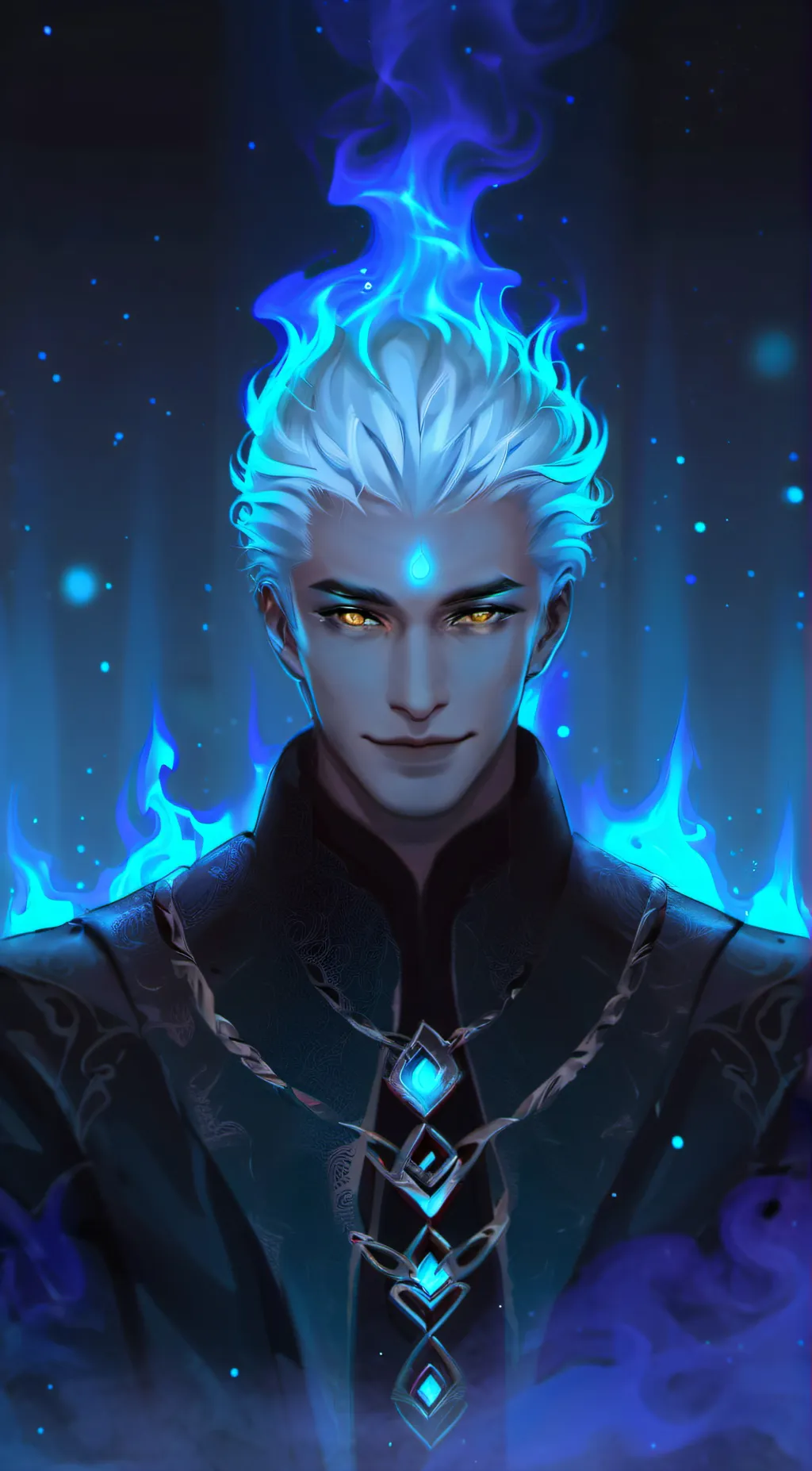 ai character: Hades  background