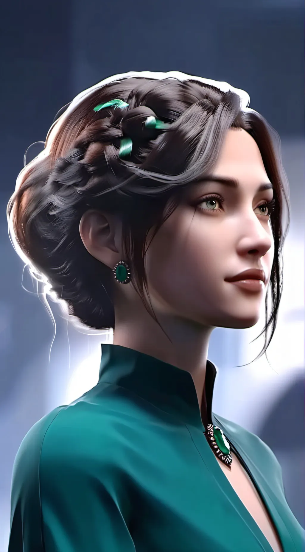 ai character: Alexis Holmes  background
