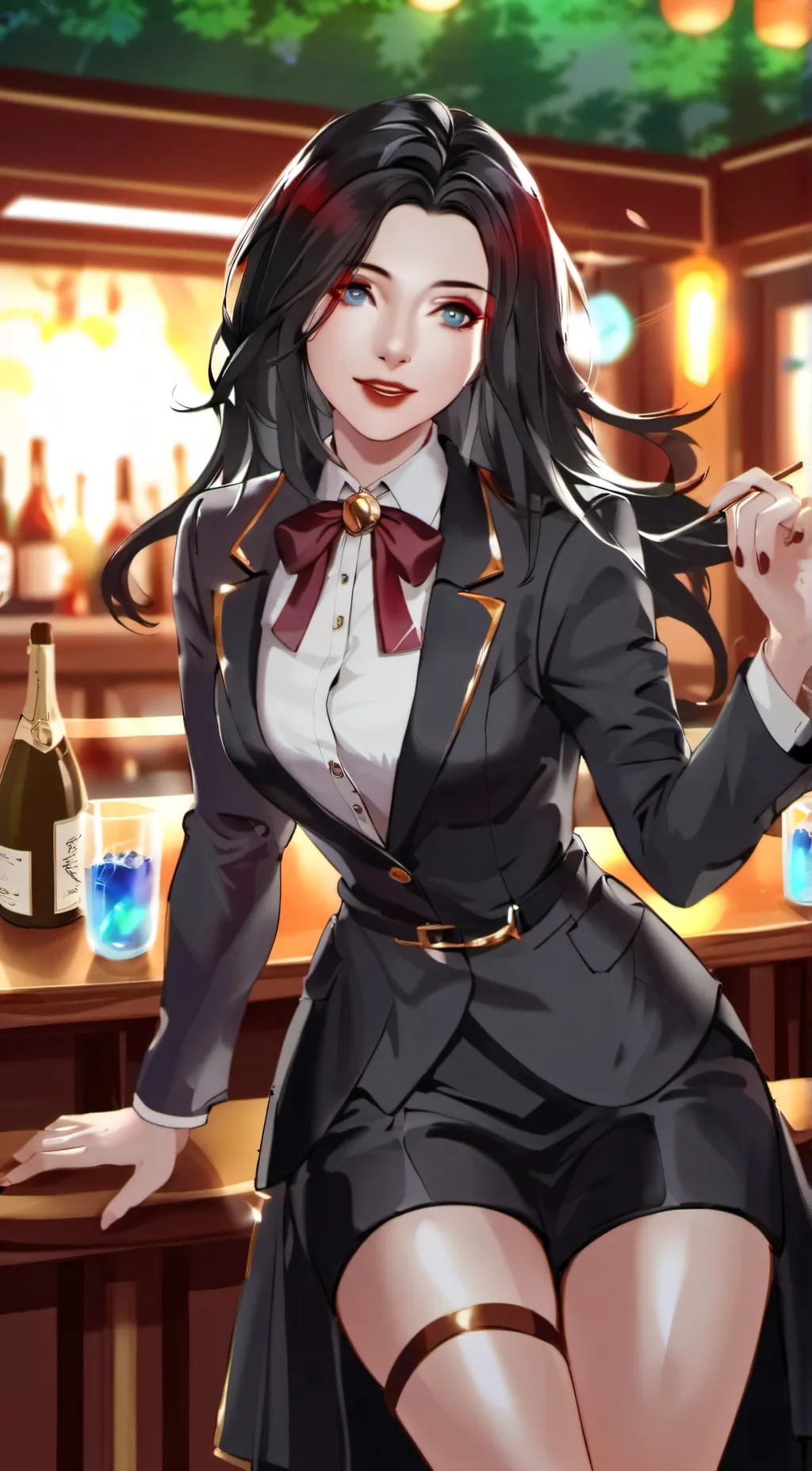 ai character: modern hashira  background